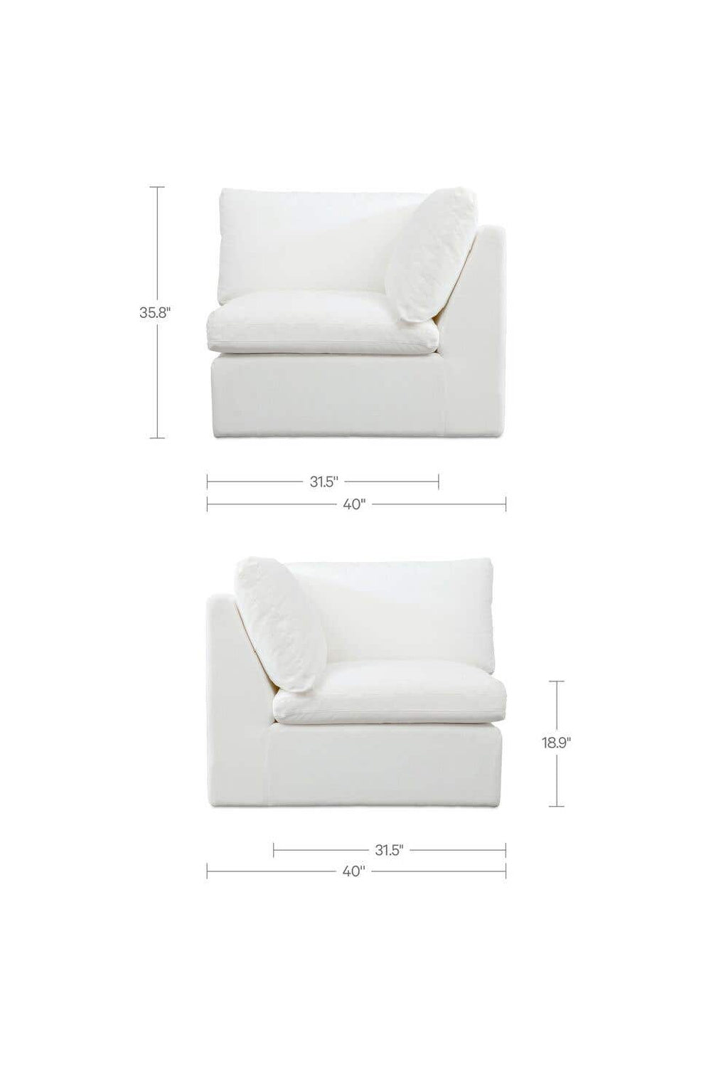Modern European furniture - Olefin Indoor/Outdoor Sofa - www.oroa.com