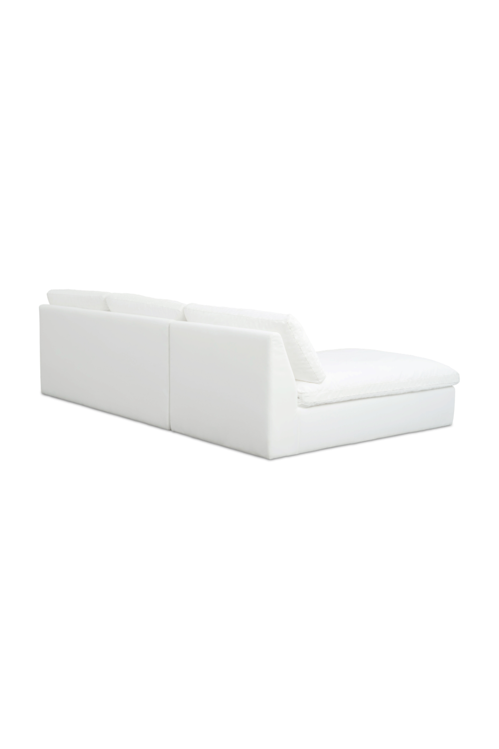 Modern European furniture - 2-Piece White Outdoor Modular Sofa - www.oroa.com