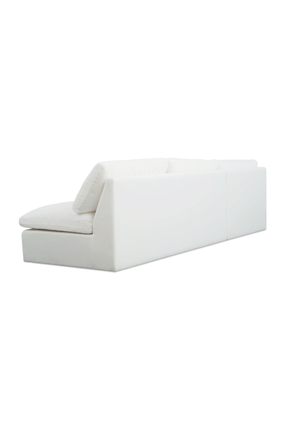 Modern European furniture - 2-Piece White Outdoor Modular Sofa - www.oroa.com
