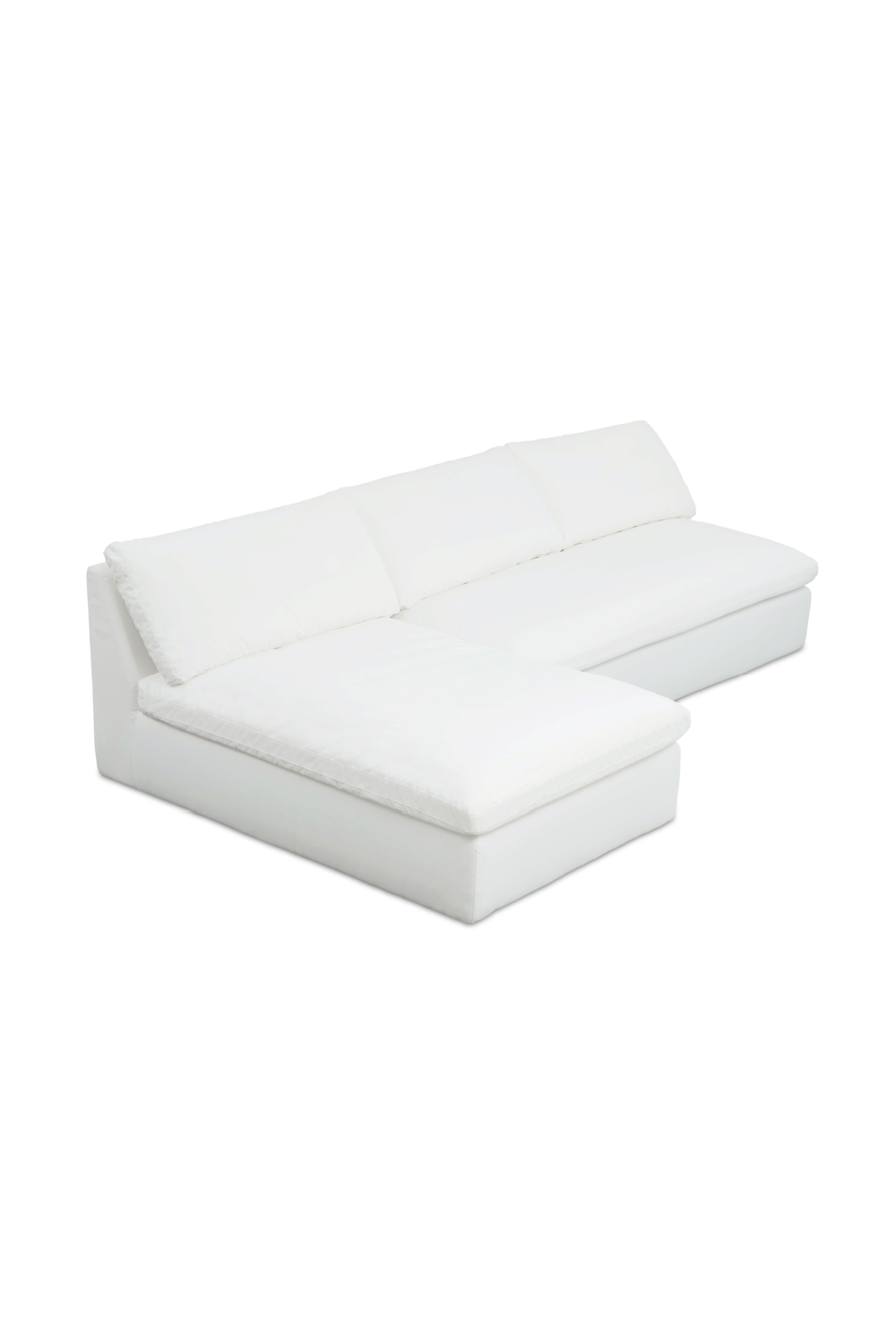 Modern European furniture - 2-Piece White Outdoor Modular Sofa - www.oroa.com