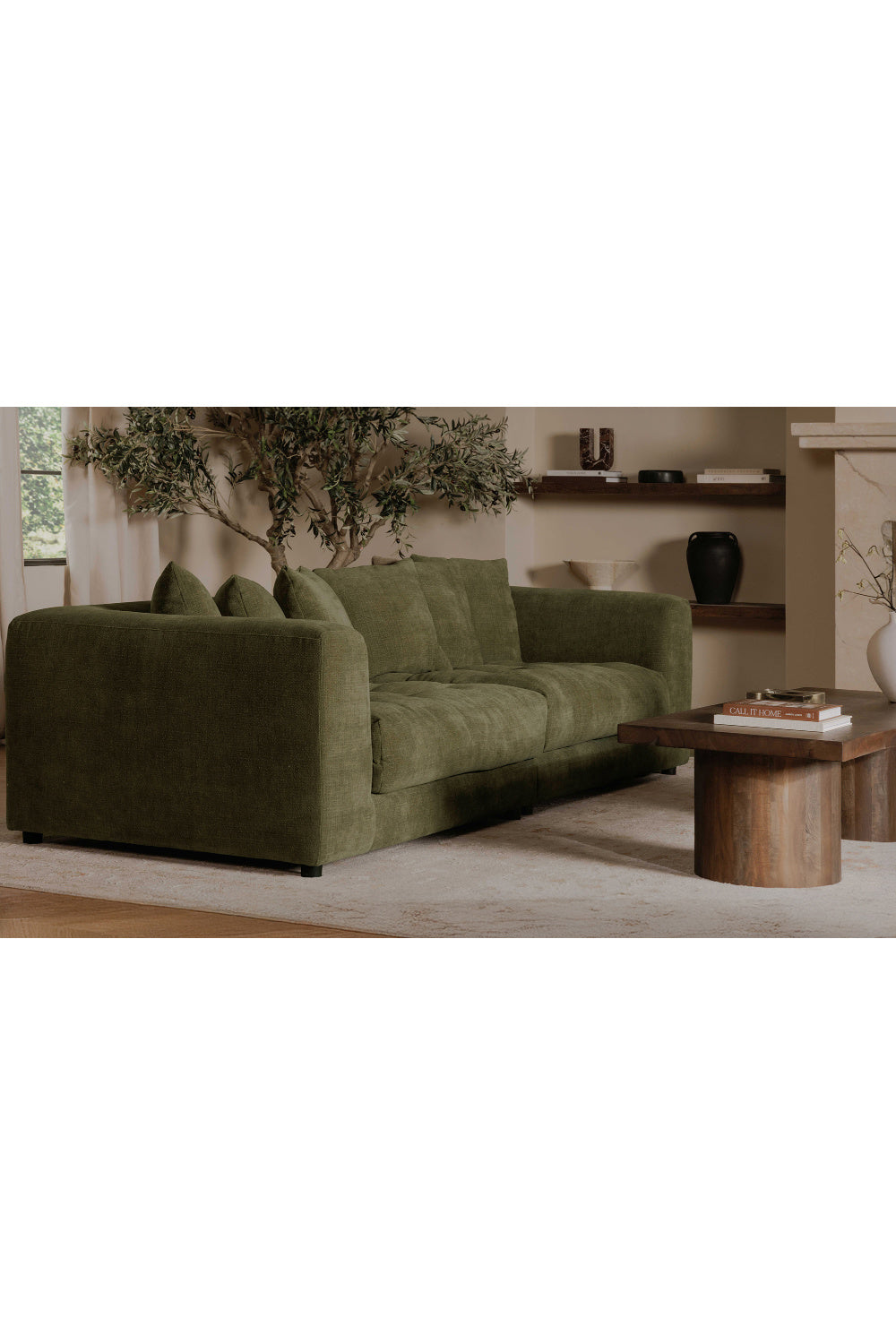 Modern European furniture - Tufted Cushion Sofa - www.oroa.com