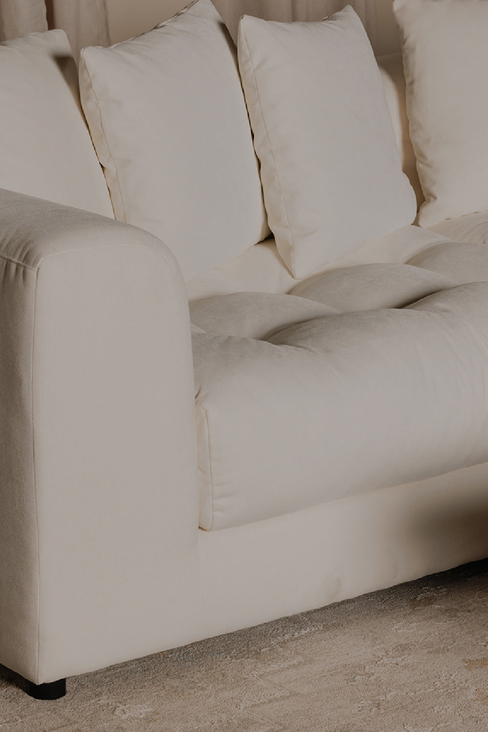 Modern European furniture - Tufted Cushion Sofa - www.oroa.com