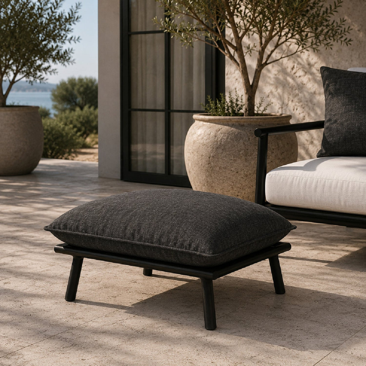 Modern European furniture - Pillowy Outdoor Ottoman - www.oroa.com