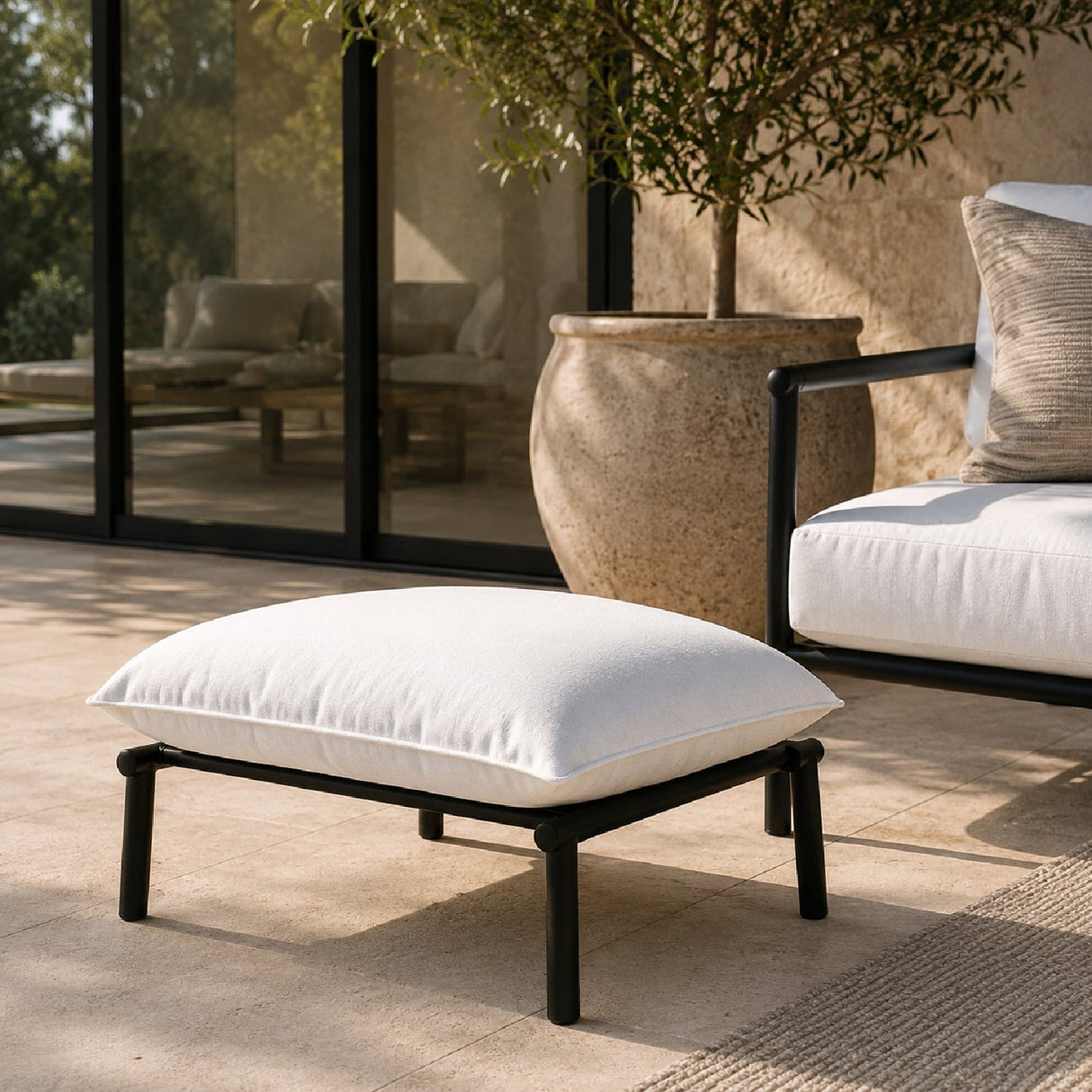 Modern European furniture - Pillowy Outdoor Ottoman - www.oroa.com