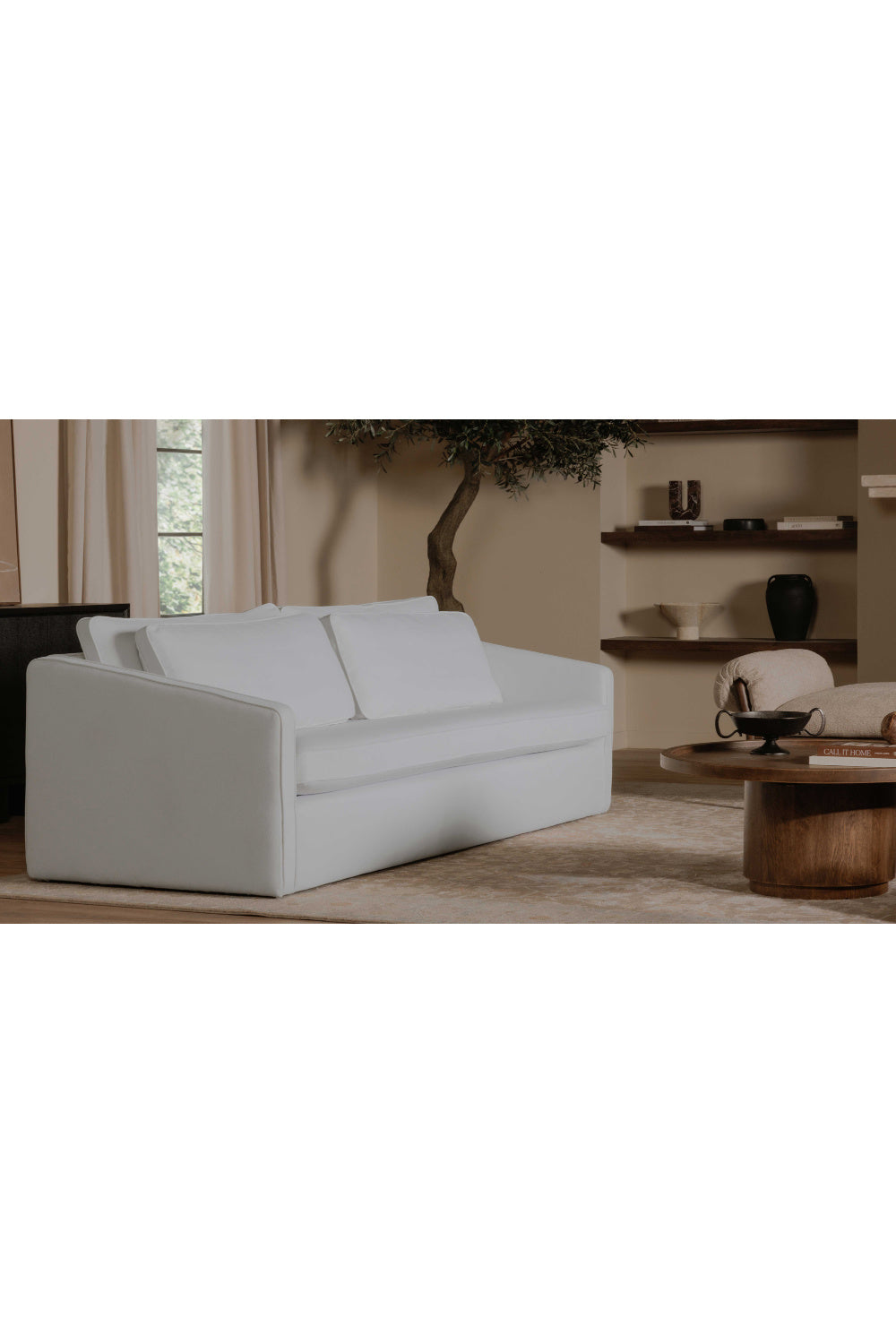 Modern European furniture - Upholstered Layered Back Sofa - www.oroa.com