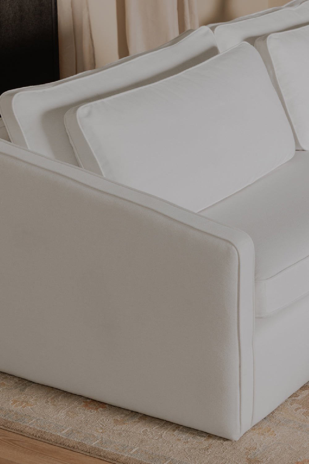 Modern European furniture - Upholstered Layered Back Sofa - www.oroa.com