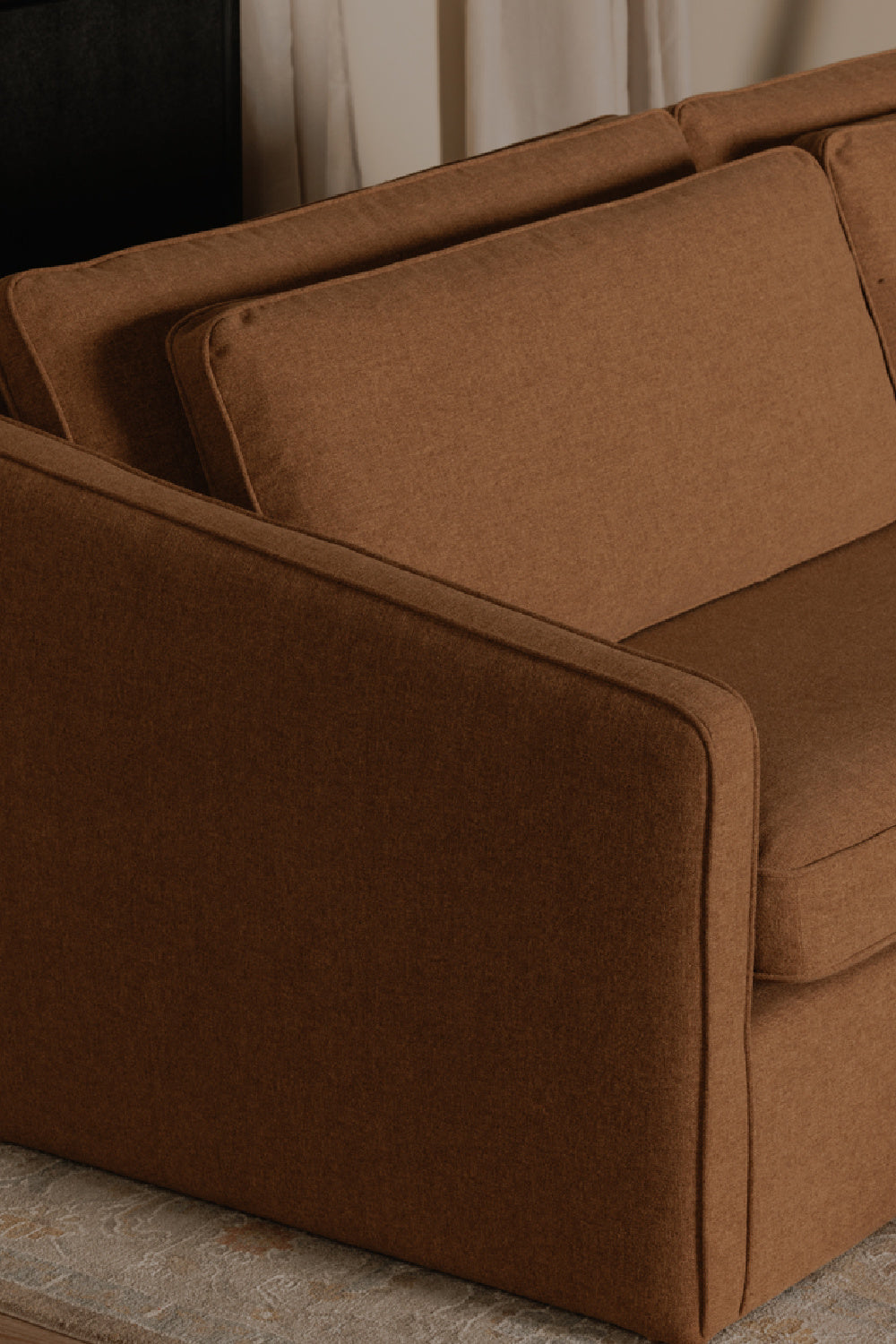 Modern European furniture - Upholstered Layered Back Sofa - www.oroa.com