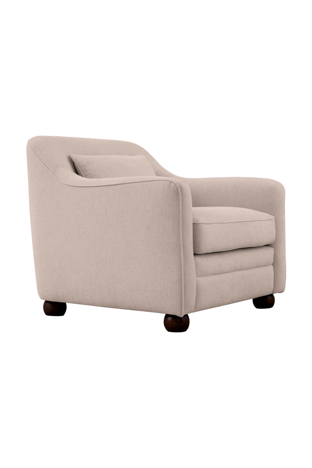 Modern European furniture - Cushioned Fabric Accent Chair - www.oroa.com