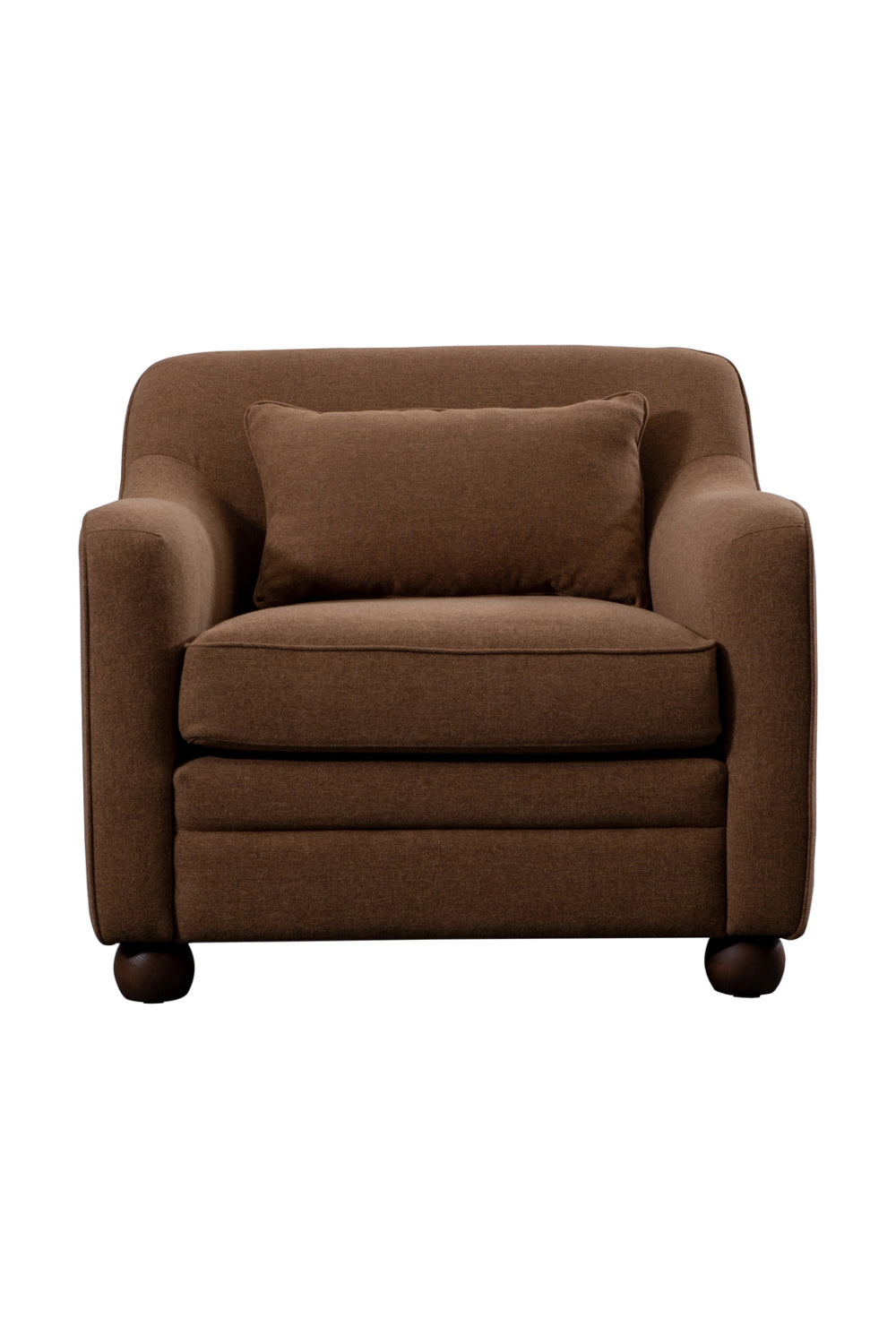 Cushioned Fabric Accent Chair | Novi Living Amira | Oroa.com