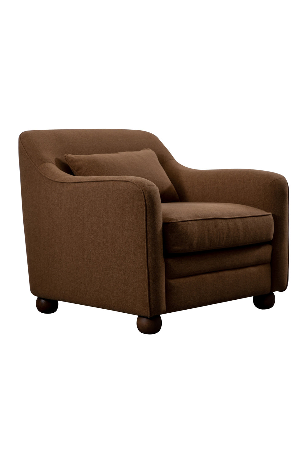 Modern European furniture - Cushioned Fabric Accent Chair - www.oroa.com