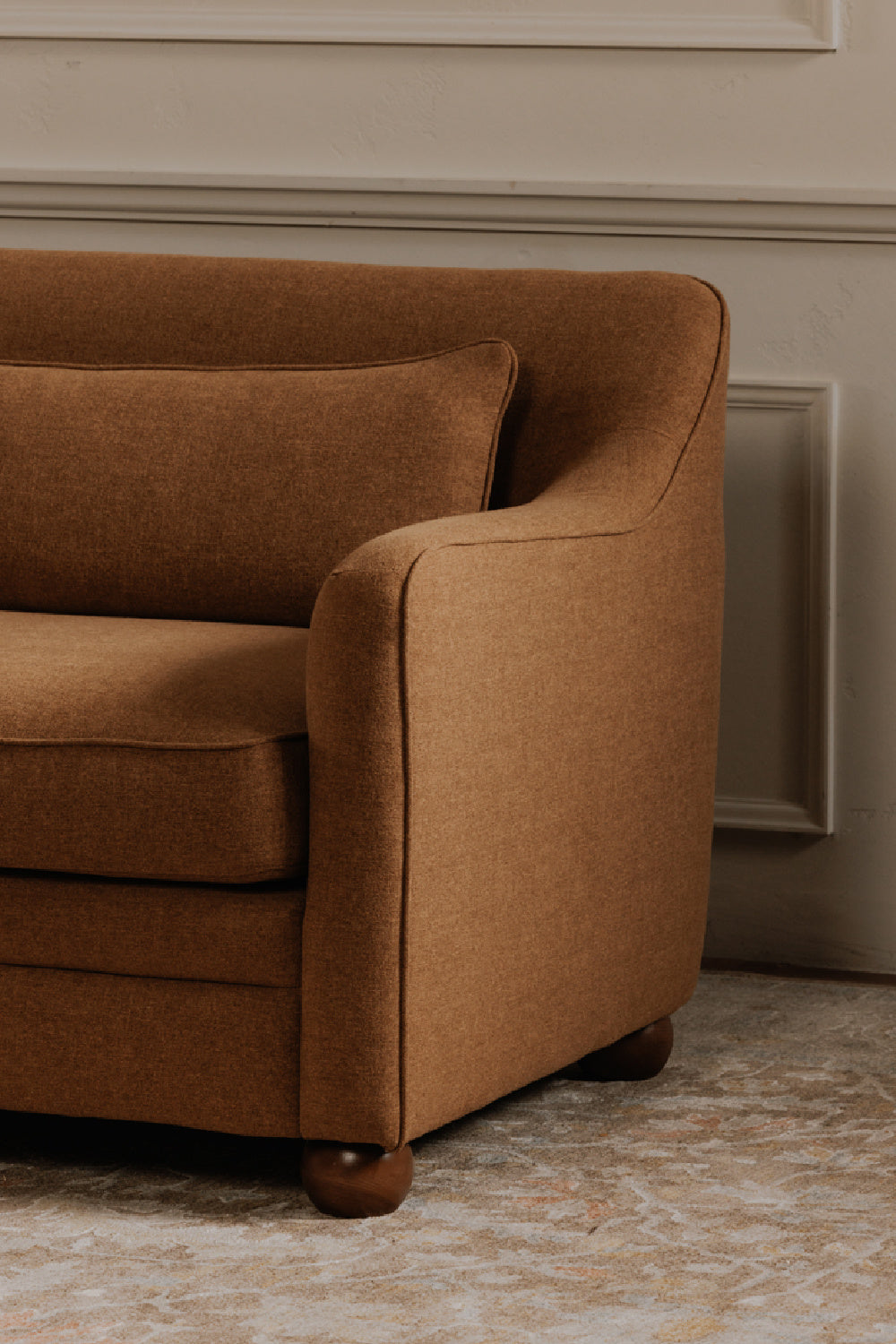 Modern European furniture - Cushioned Fabric Sofa - www.oroa.com