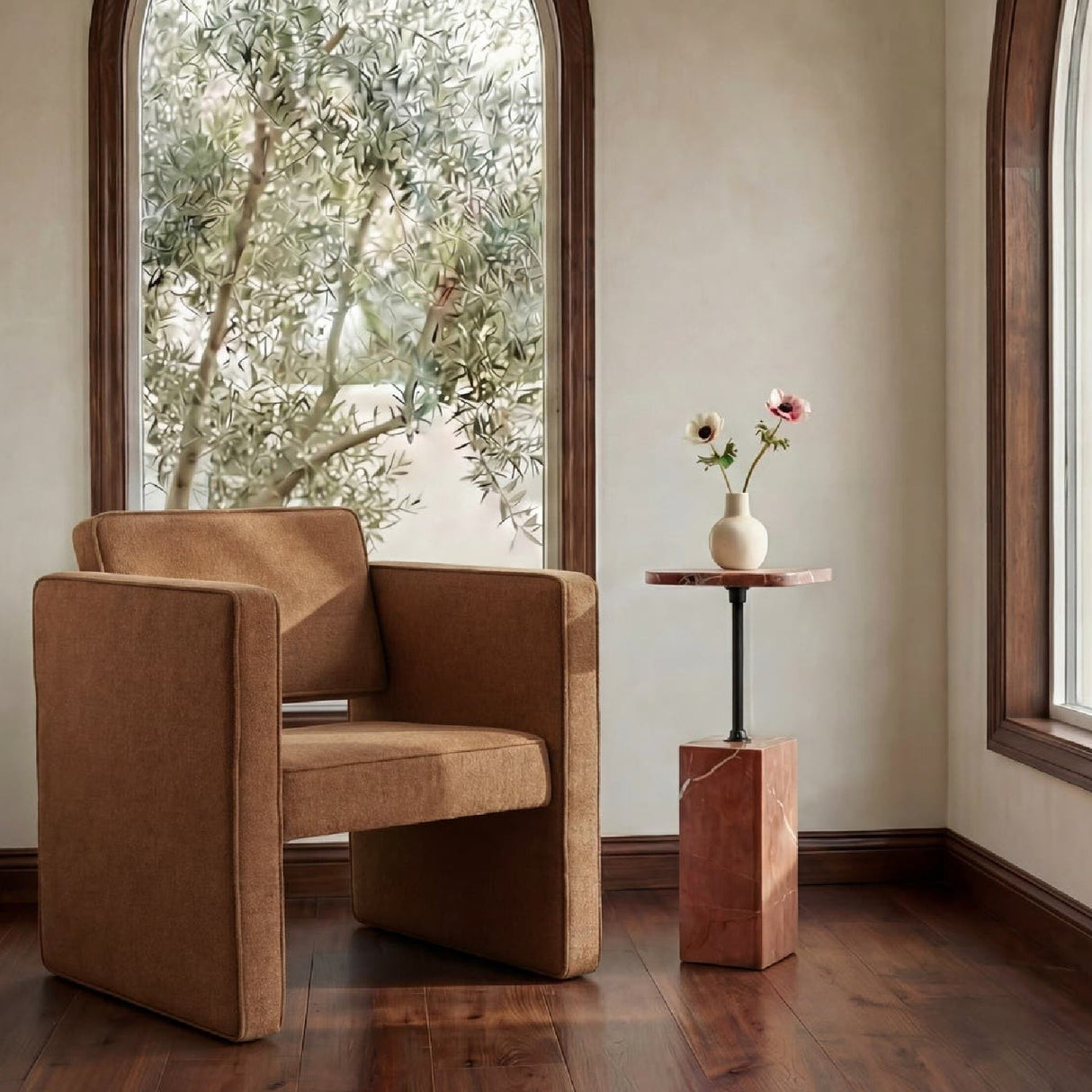 Modern or European furniture - Modern Piped Accent Chair - www.oroa.com