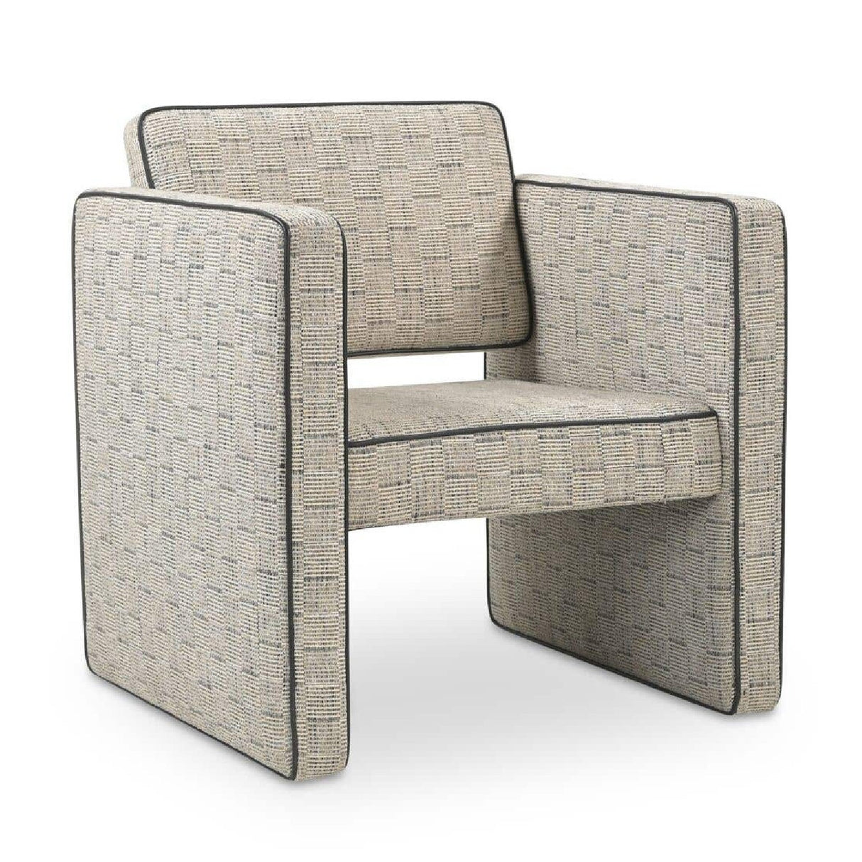 Modern or European furniture - Modern Piped Accent Chair - www.oroa.com
