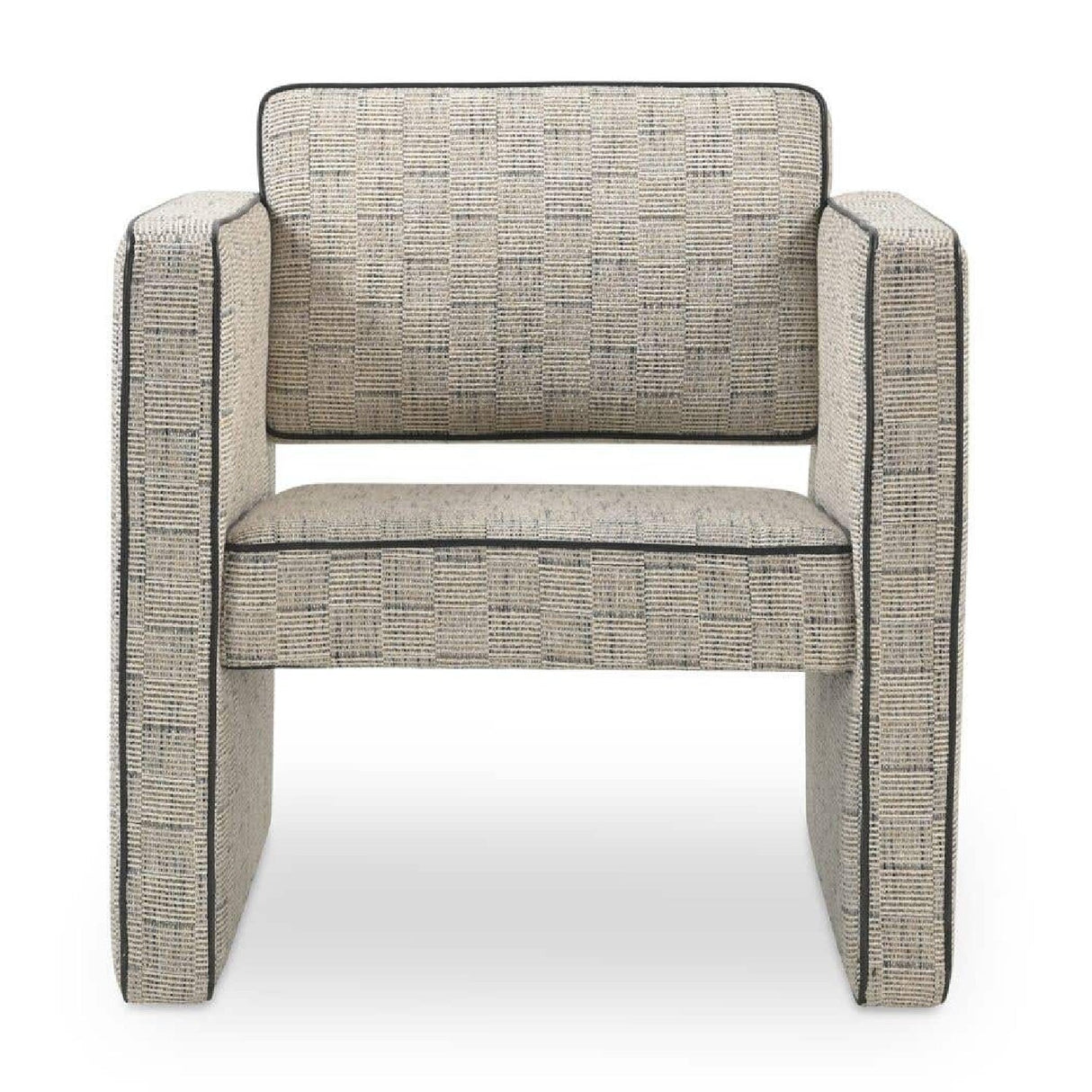 Modern or European furniture - Modern Piped Accent Chair - www.oroa.com