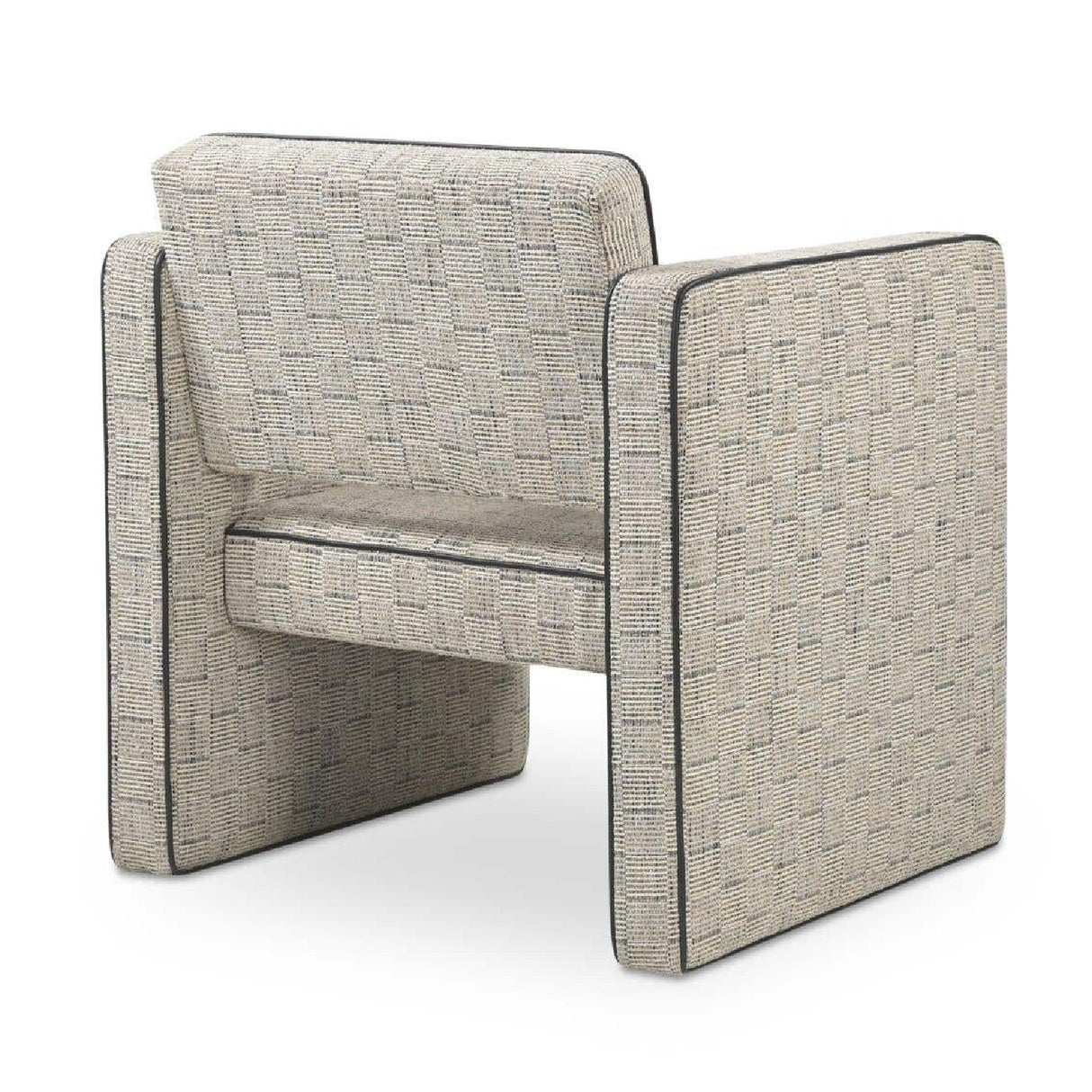 Modern or European furniture - Modern Piped Accent Chair - www.oroa.com