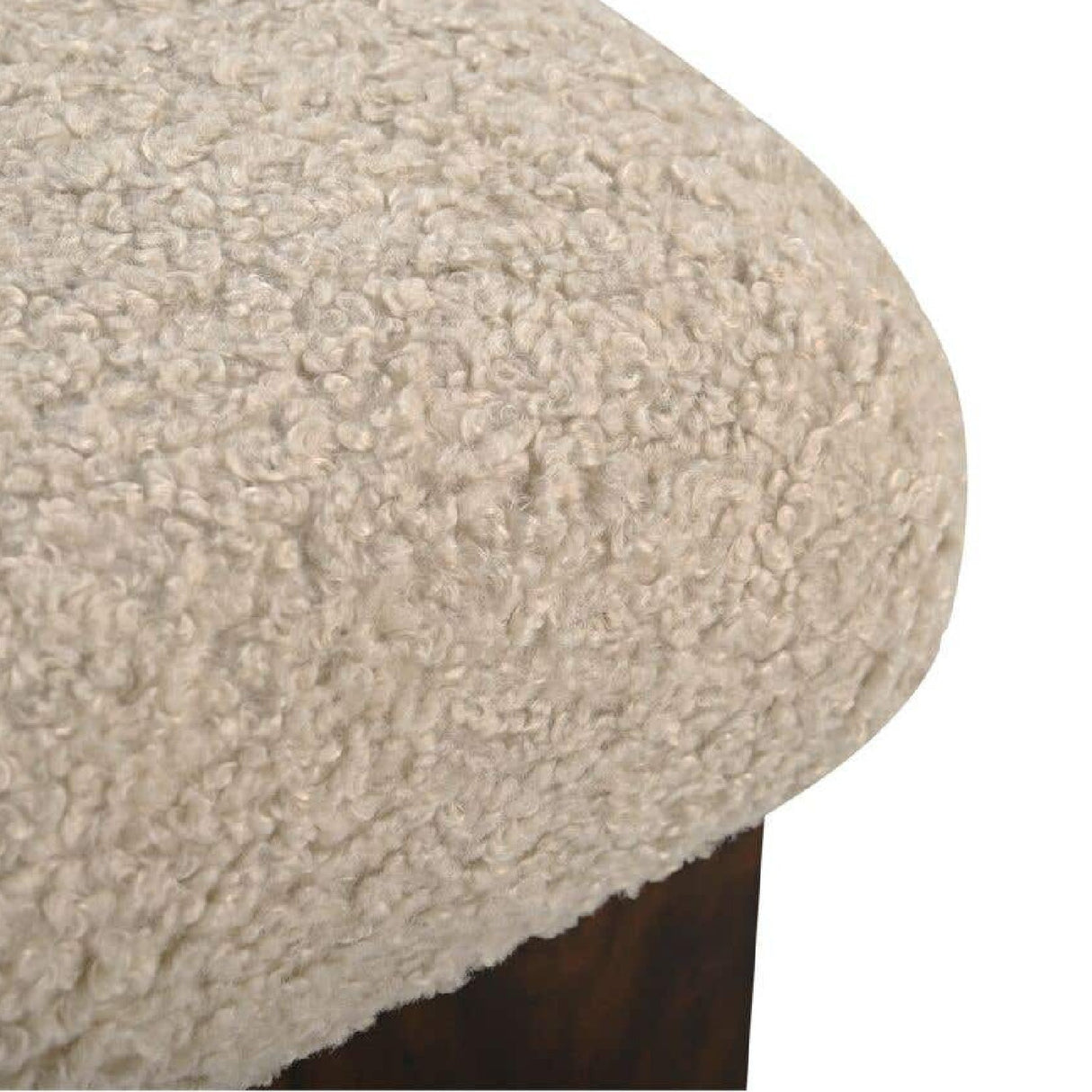 Modern or European furniture - Mango Wood Base Ottoman - www.oroa.com