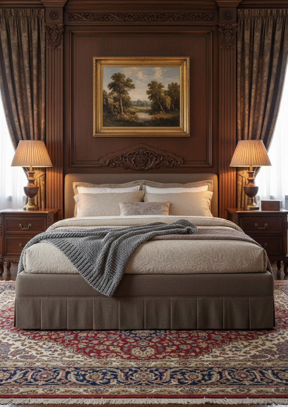 Modern European furniture - Box Pleated Bed - www.oroa.com