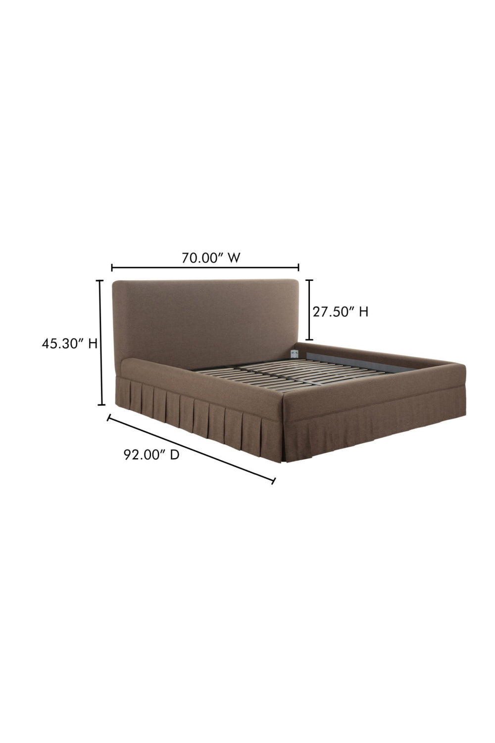 Modern European furniture - Box Pleated Bed - www.oroa.com