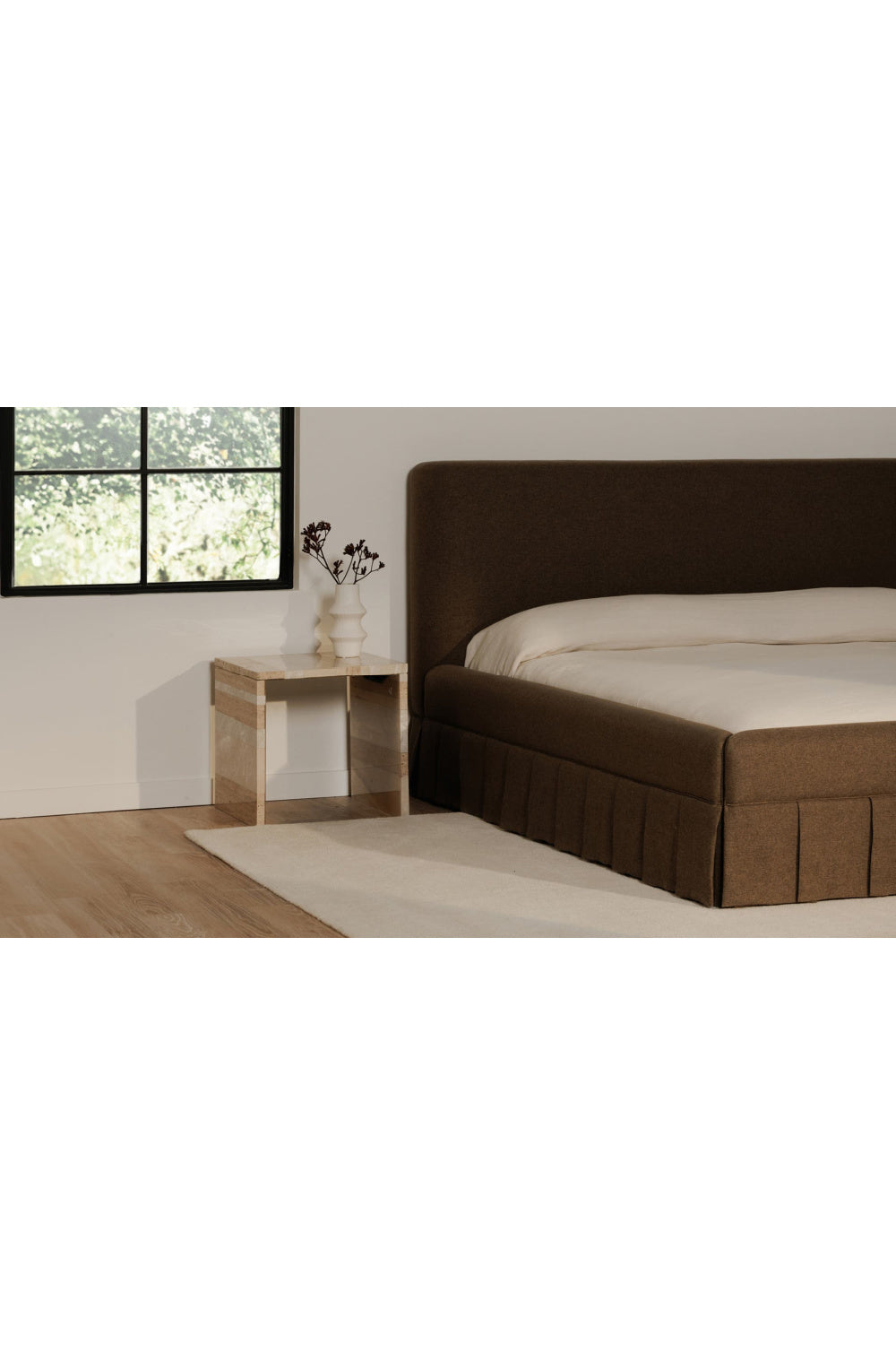 Modern European furniture - Box Pleated Bed - www.oroa.com
