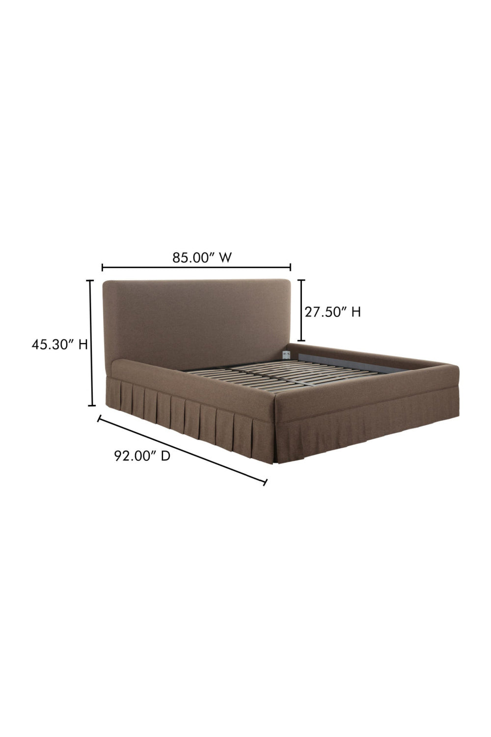 Modern European furniture - Box Pleated Bed - www.oroa.com