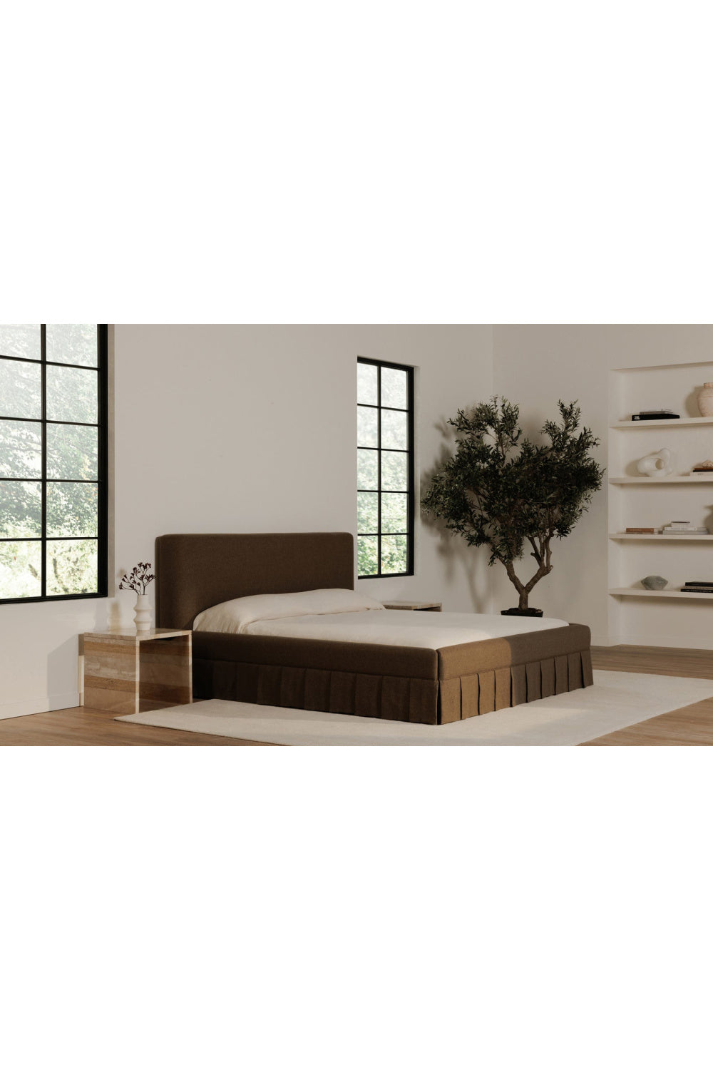 Modern European furniture - Box Pleated Bed - www.oroa.com