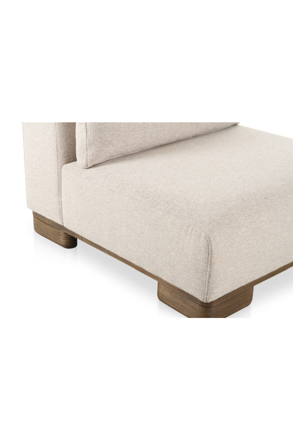 Modern European furniture - Cream Fabric Slipper Chair - www.oroa.com