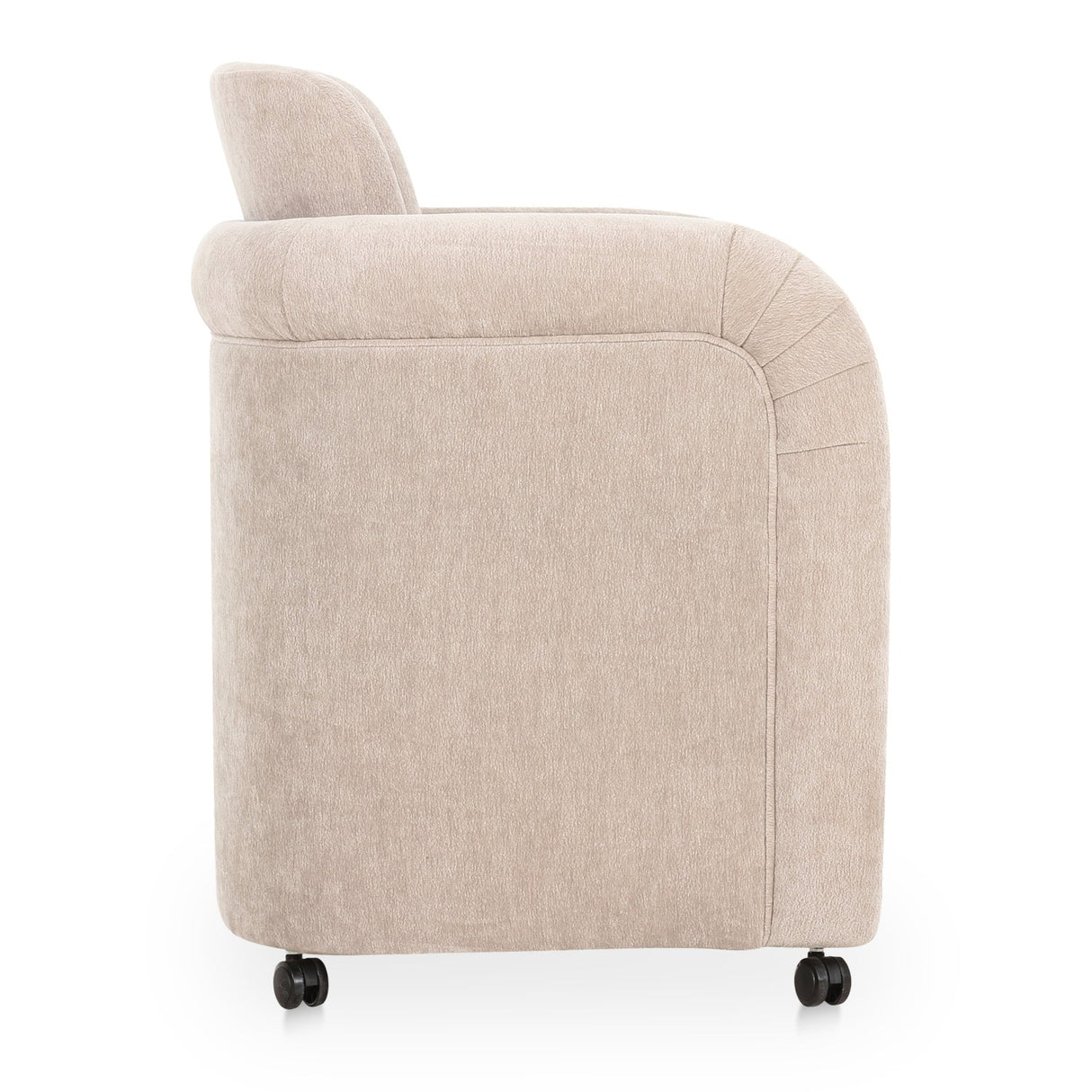 Modern European furniture - Curved Frame Rolling Dining Chair - www.oroa.com