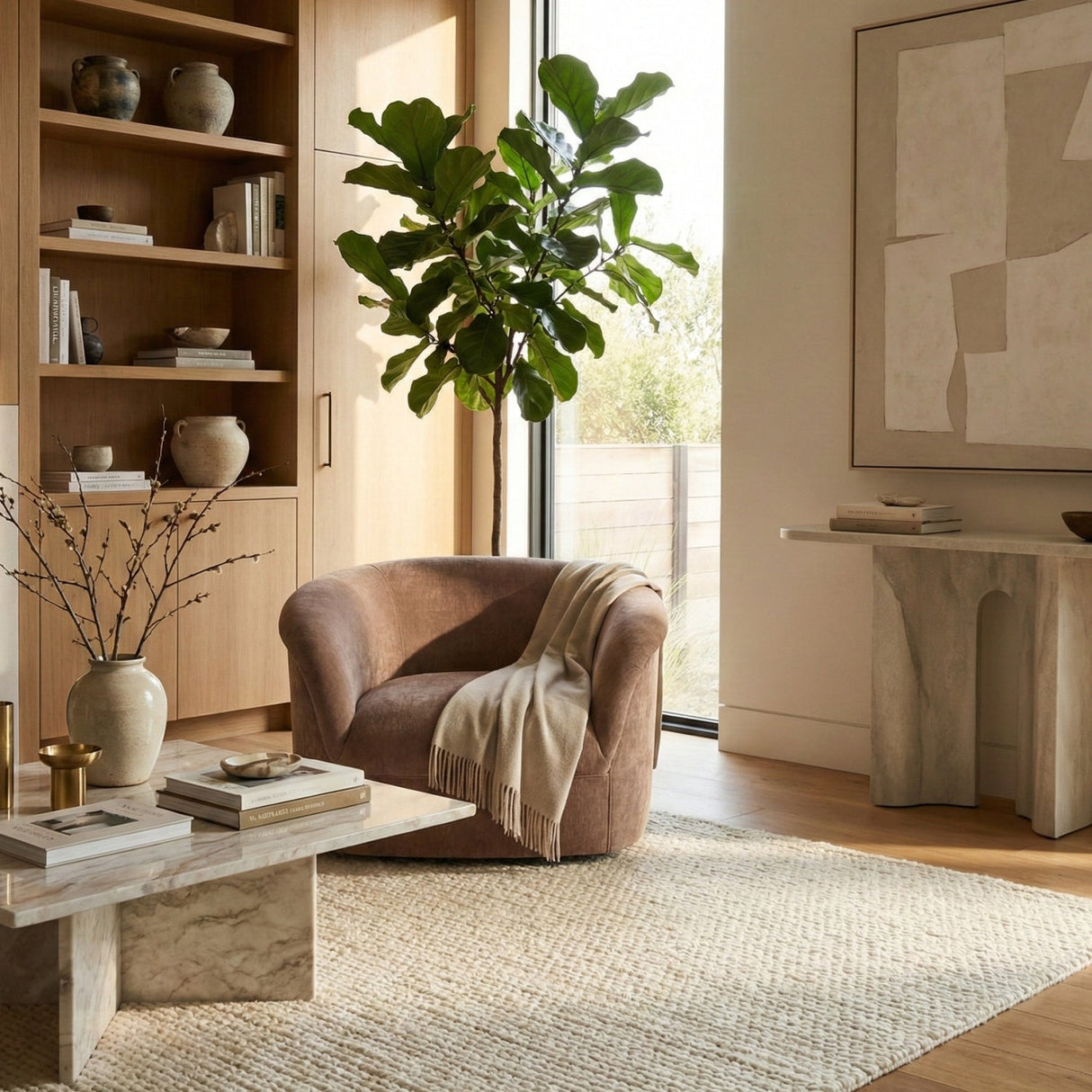 Modern European furniture - Velvet Rolled-Arm Lounge Chair - www.oroa.com