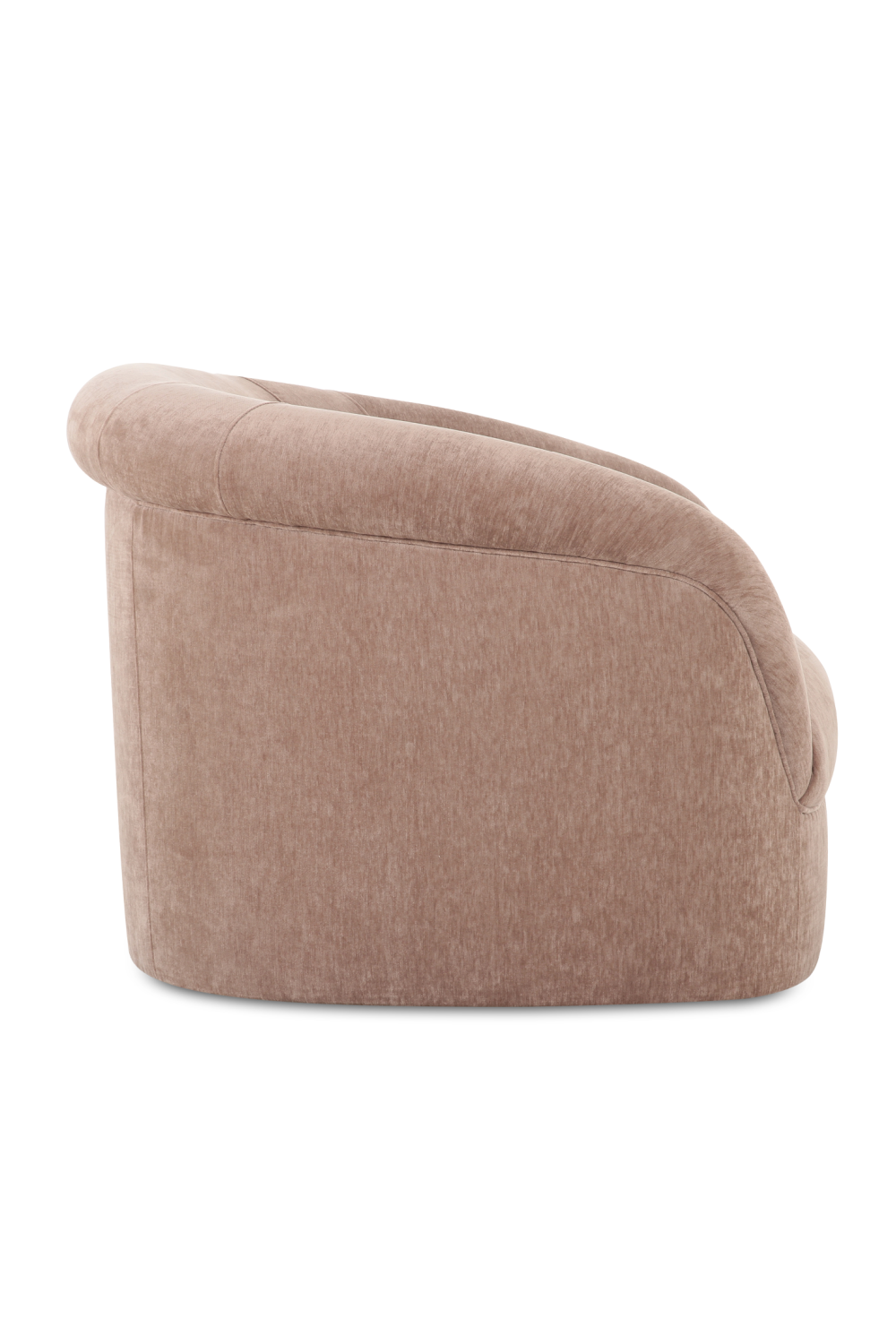 Modern European furniture - Velvet Rolled-Arm Lounge Chair - www.oroa.com