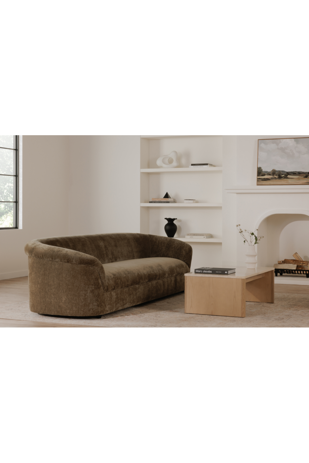 Textured Velvet Sofa | Novi Living Thora | Oroa.com