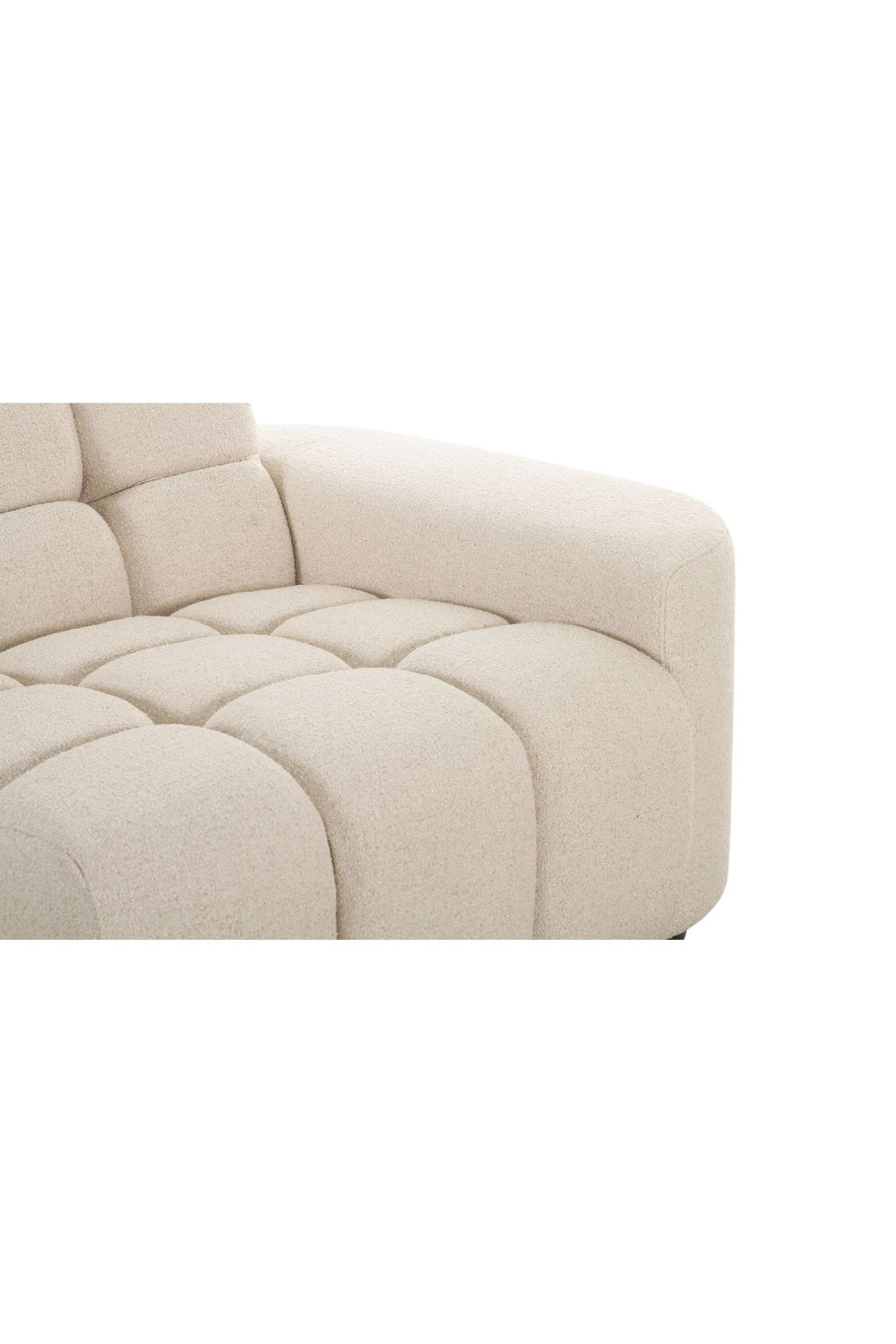 Modern European furniture - Square-Tufted L-Shaped Sectional Sofa - www.oroa.com