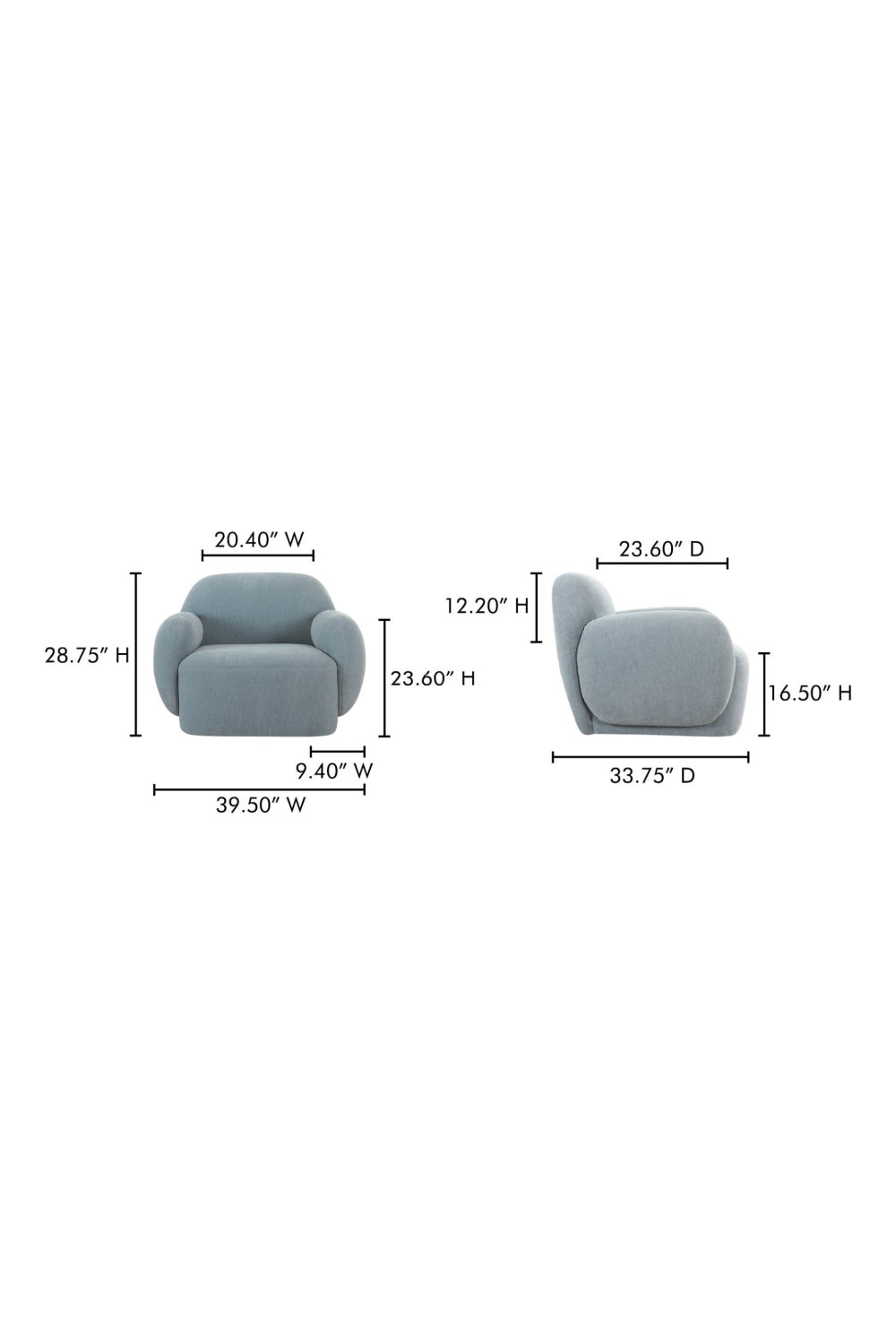 Modern European furniture - Modern Minimalist Lounge Chair - www.oroa.com