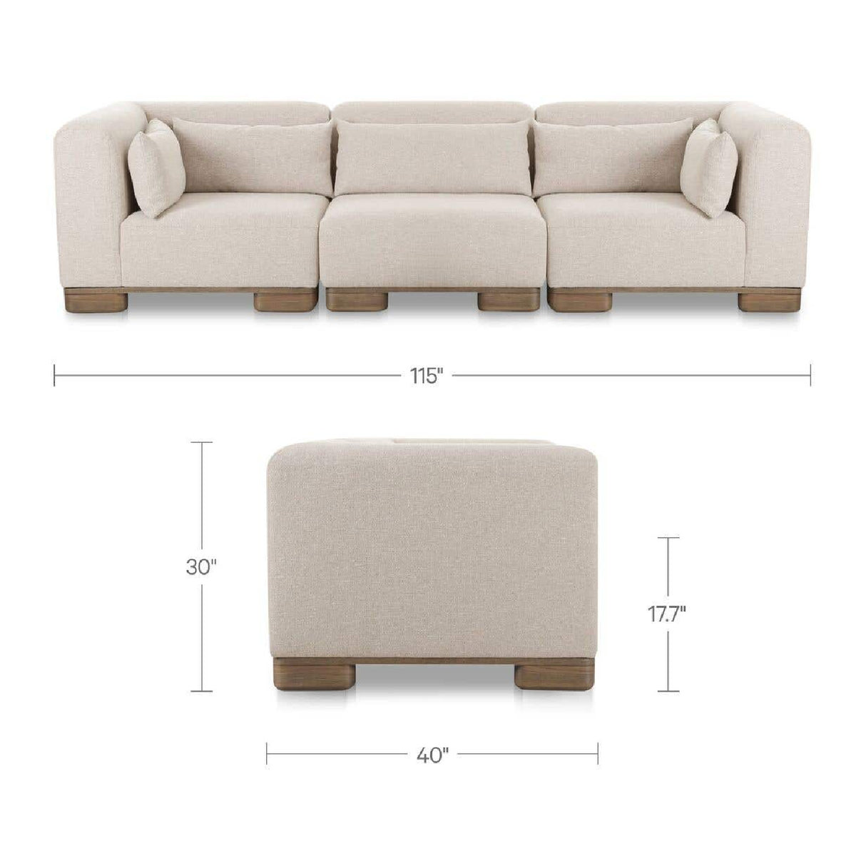 Modern European furniture - Modern Scandinavian Modular Sofa - www.oroa.com