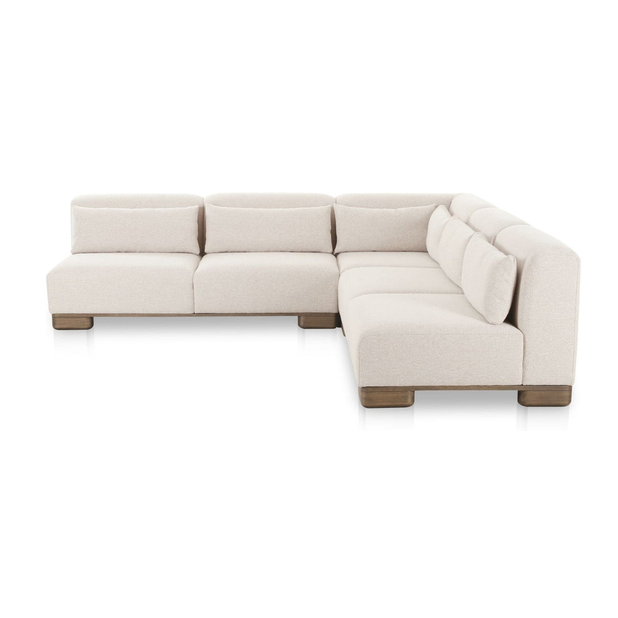 Modern European furniture - Beige Corner Modular Sofa - www.oroa.com