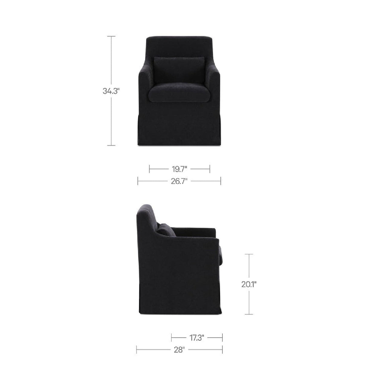 Modern European furniture - Slipcover Dining Chair - www.oroa.com