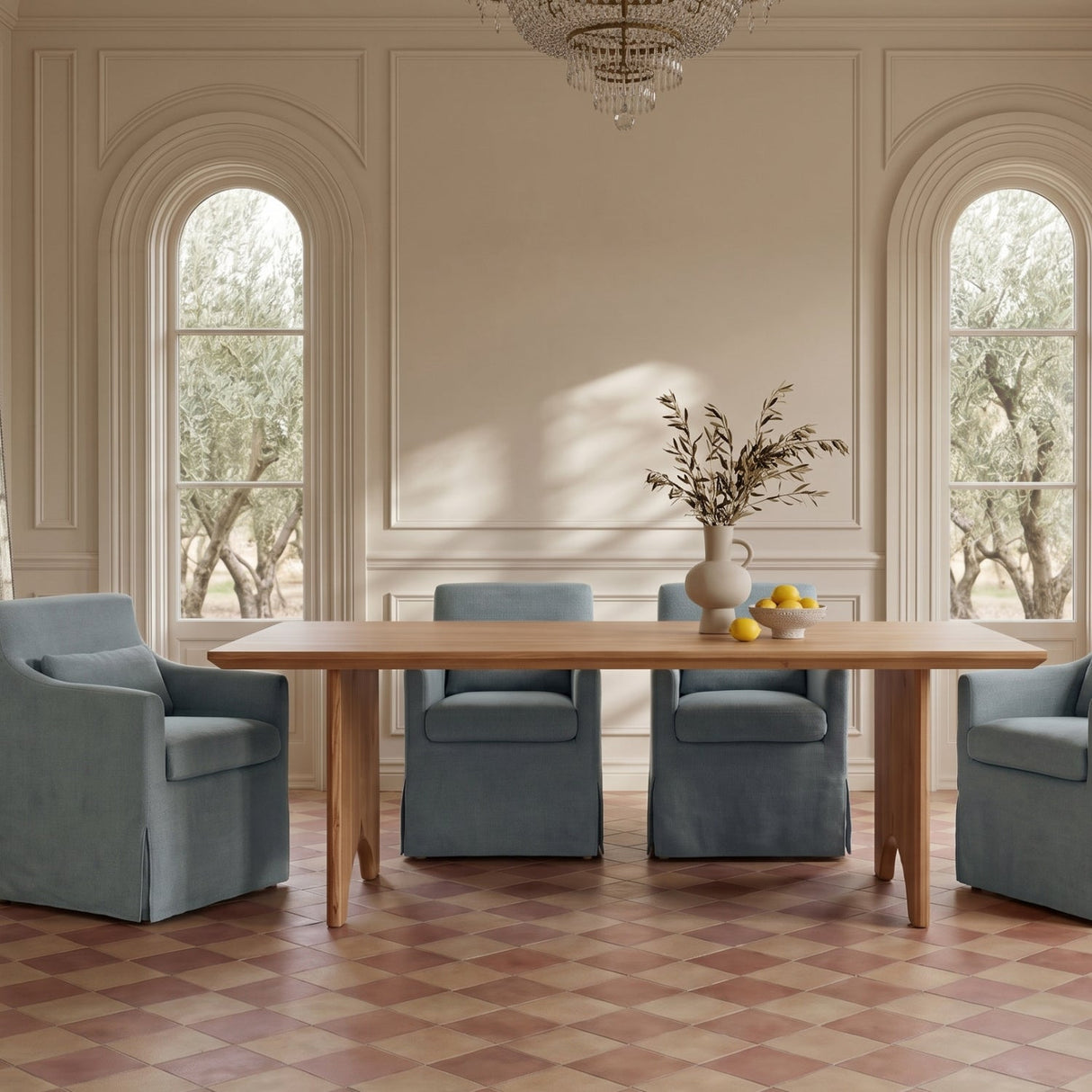Modern European furniture - Slipcover Dining Chair - www.oroa.com