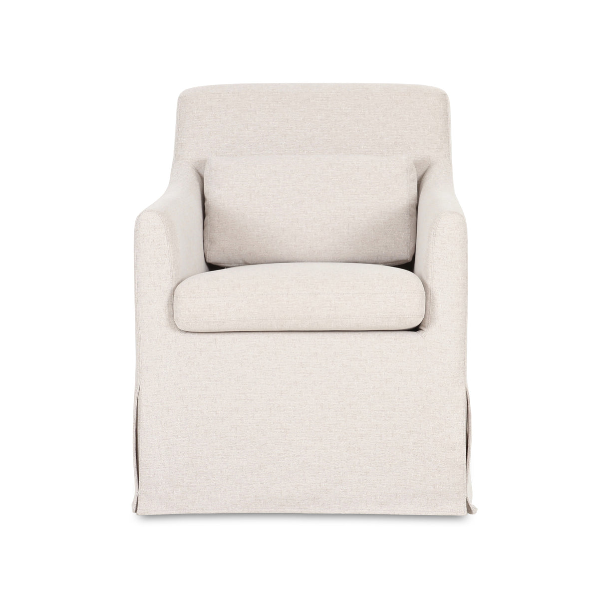 Modern European furniture - Beige Slipcover Dining Chair - www.oroa.com