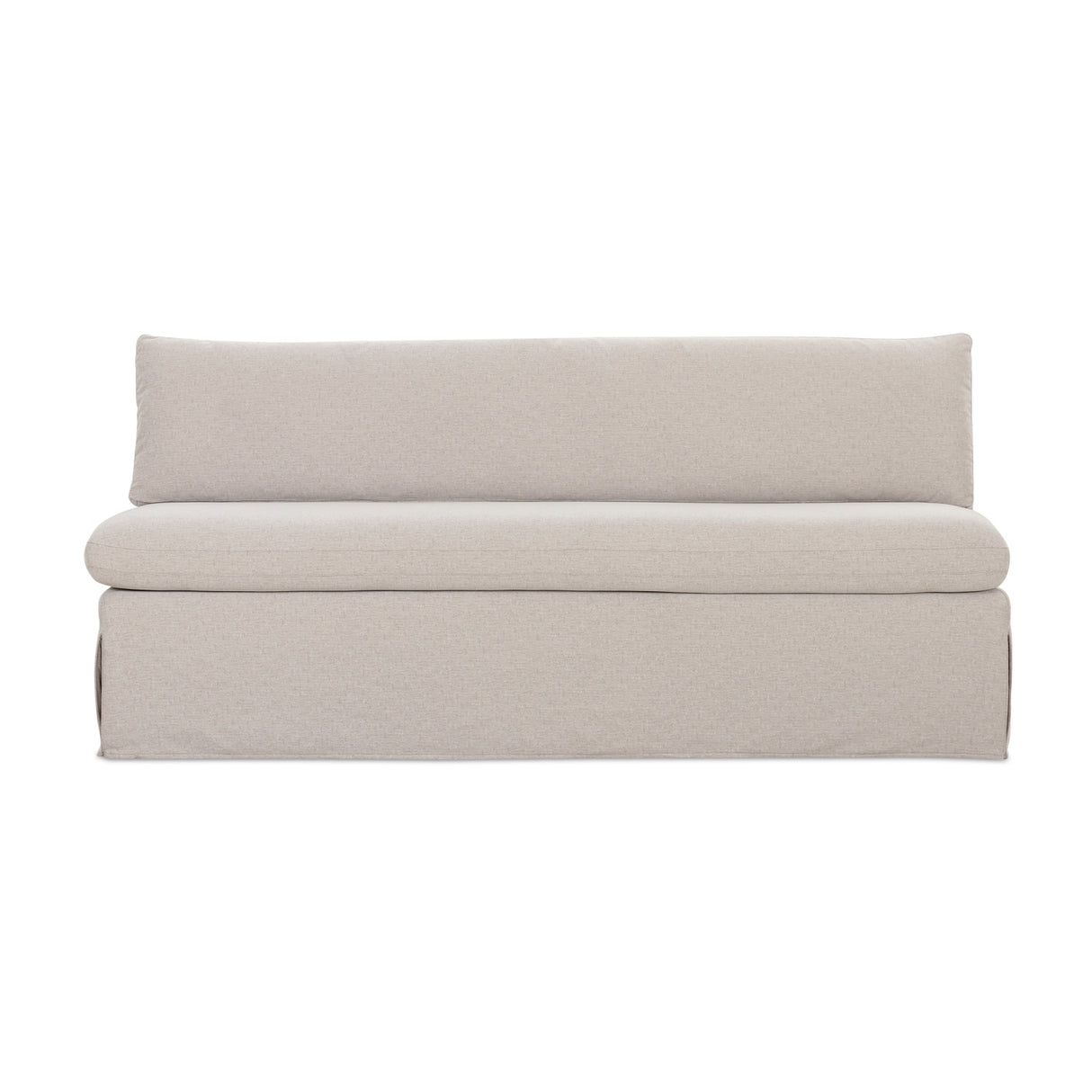 Modern European furniture - Beige Dining Bench Slipcover - www.oroa.com | Oroa.com