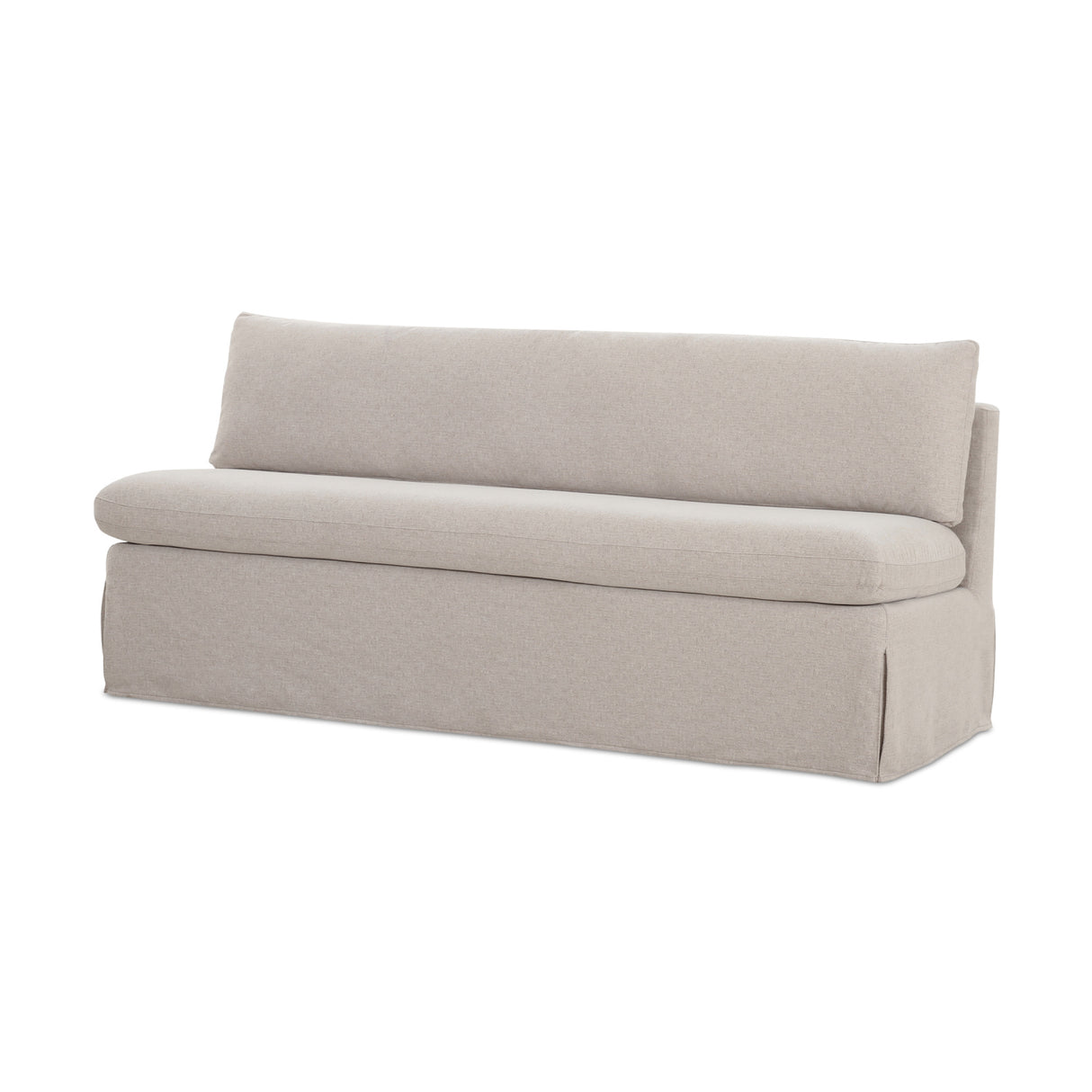 Modern European furniture - Beige Dining Bench Slipcover - www.oroa.com | Oroa.com