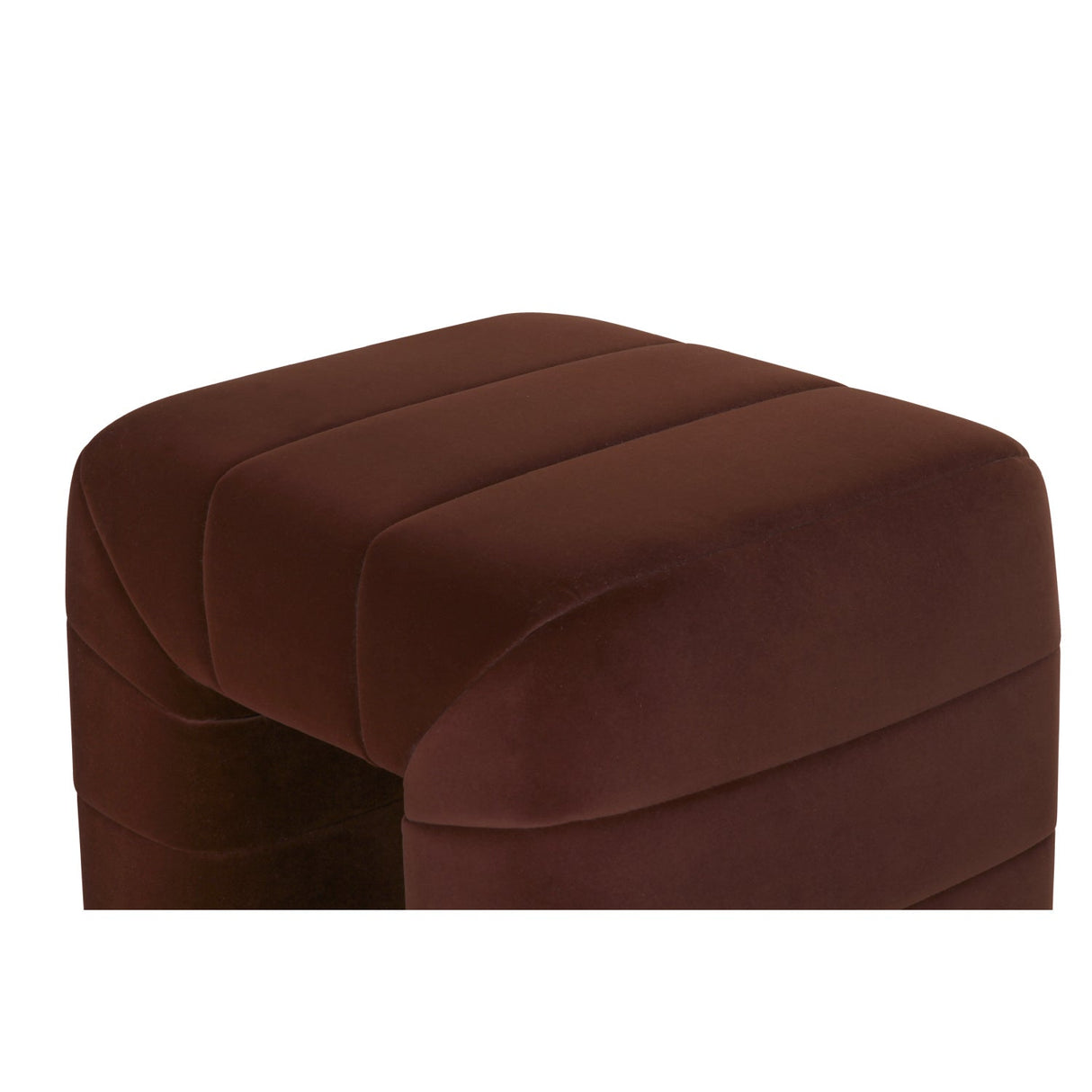 Modern European furniture - Wide Channel Detail Stool - www.oroa.com