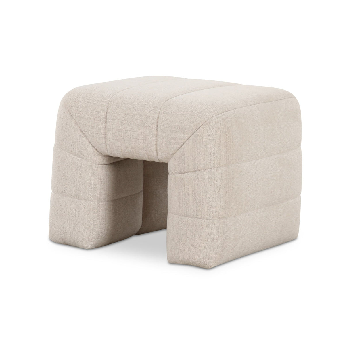 Modern European furniture - Wide Channel Detail Stool - www.oroa.com