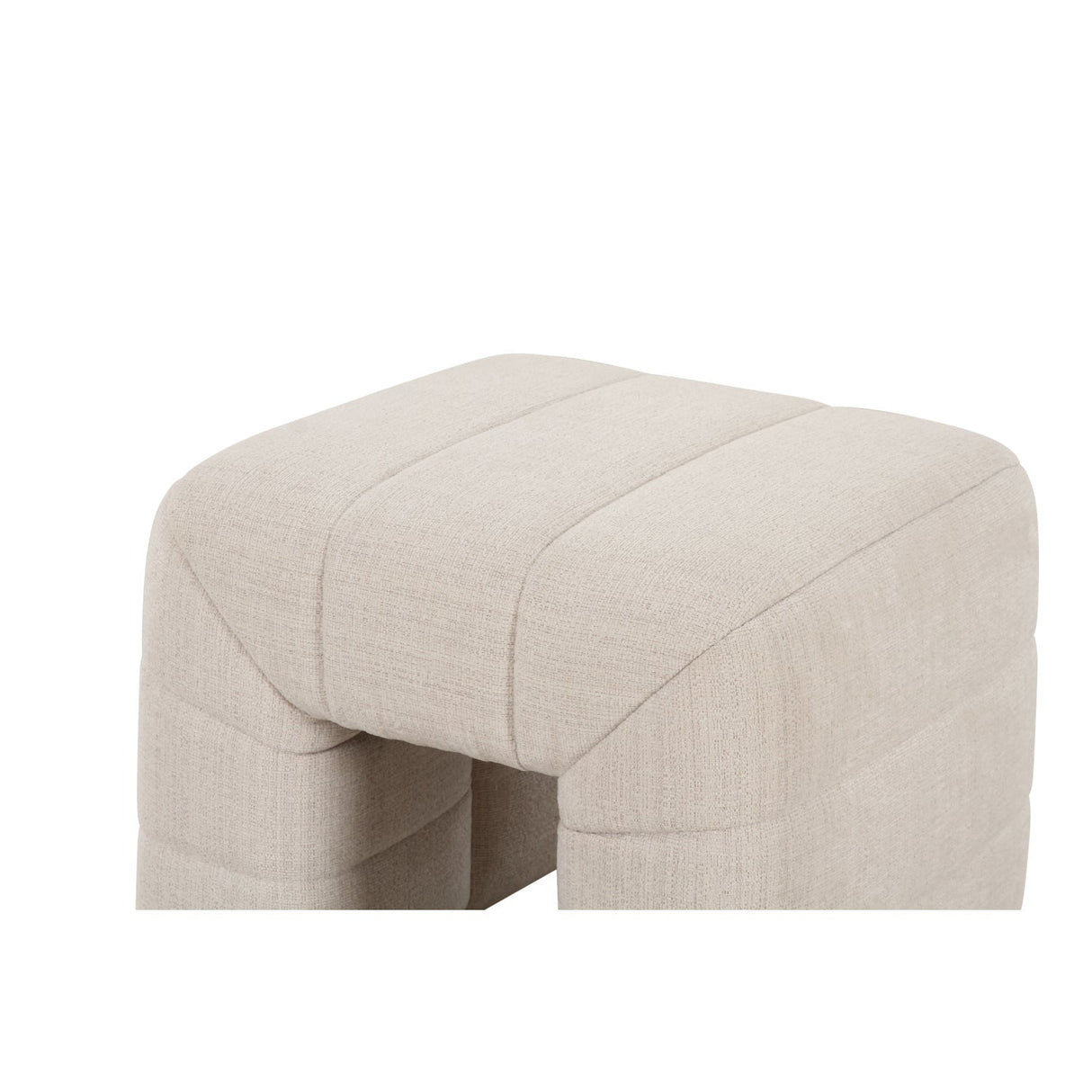 Modern European furniture - Wide Channel Detail Stool - www.oroa.com