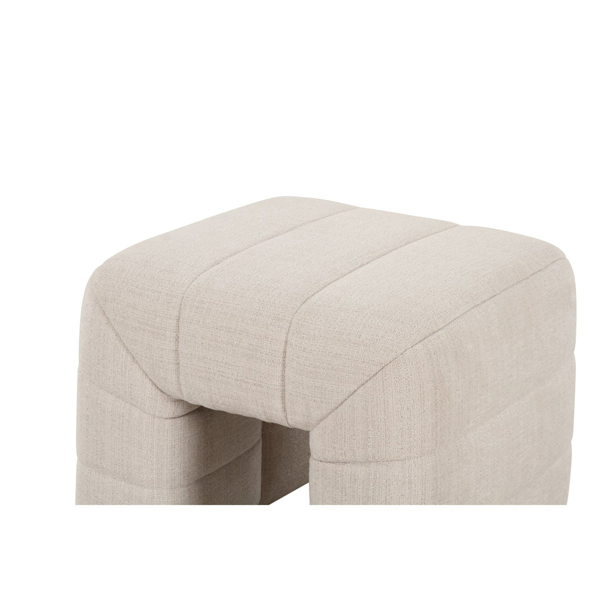 Modern European furniture - Wide Channel Detail Stool - www.oroa.com