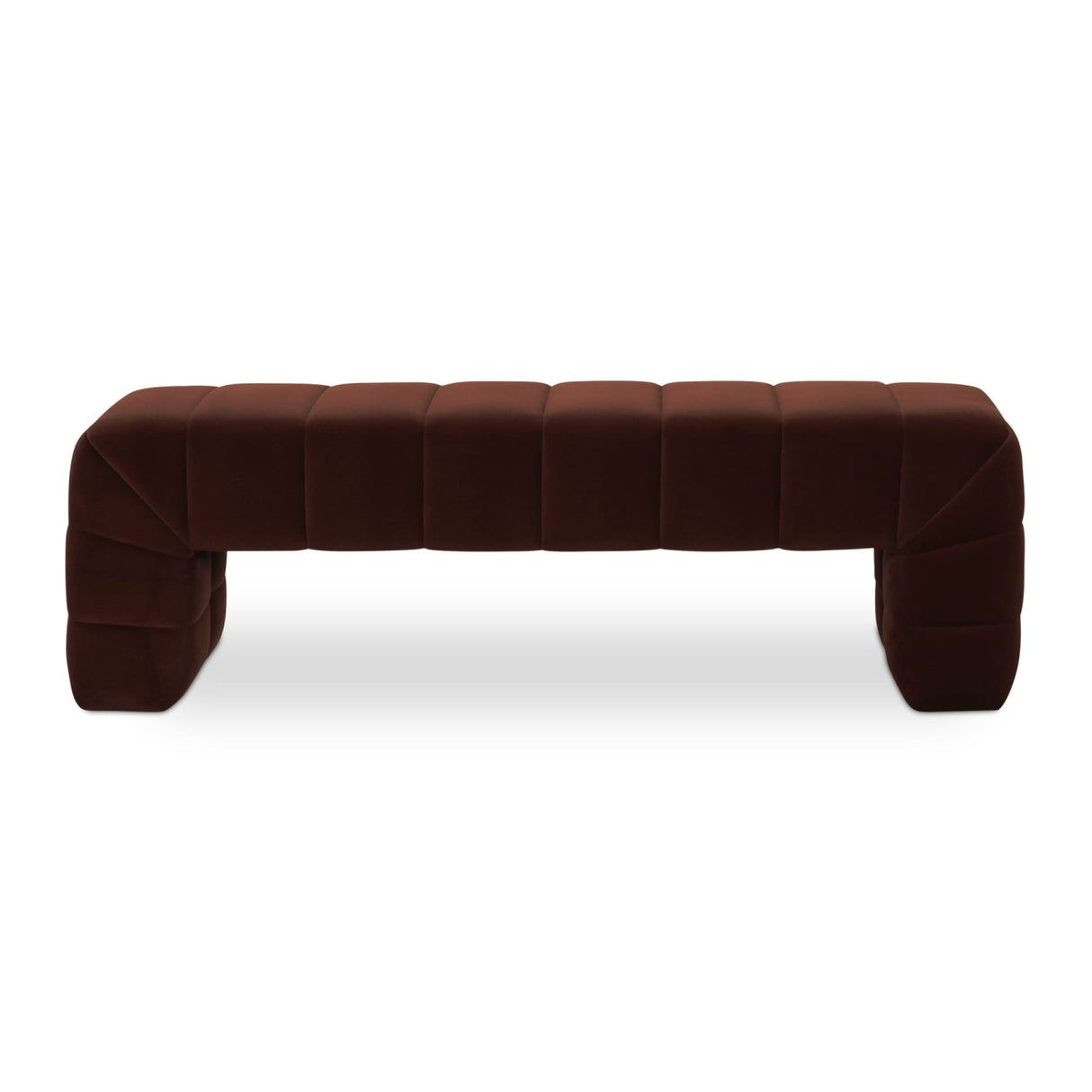 Modern European furniture - Brown Upholstered Bench - www.oroa.com