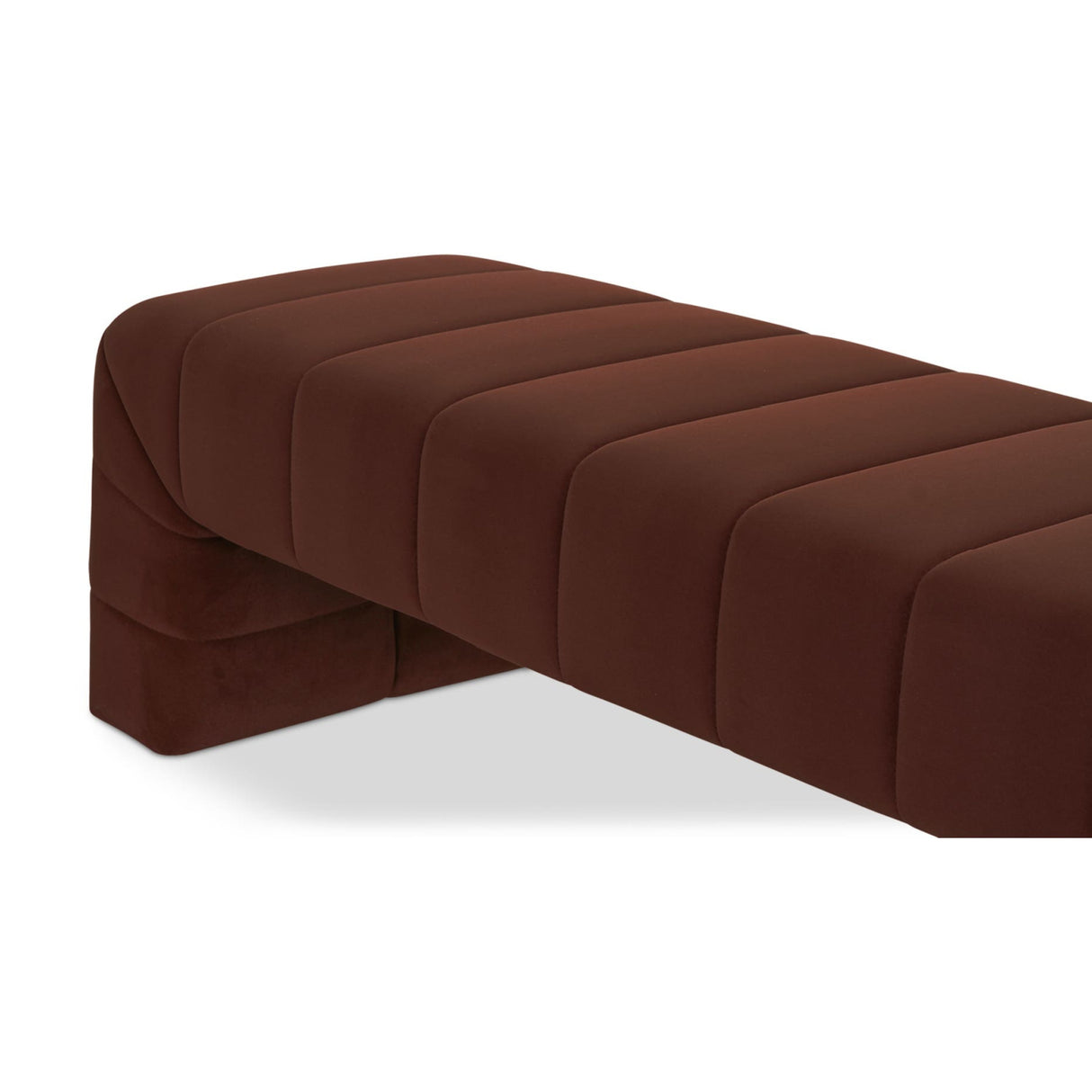 Modern European furniture - Brown Upholstered Bench - www.oroa.com