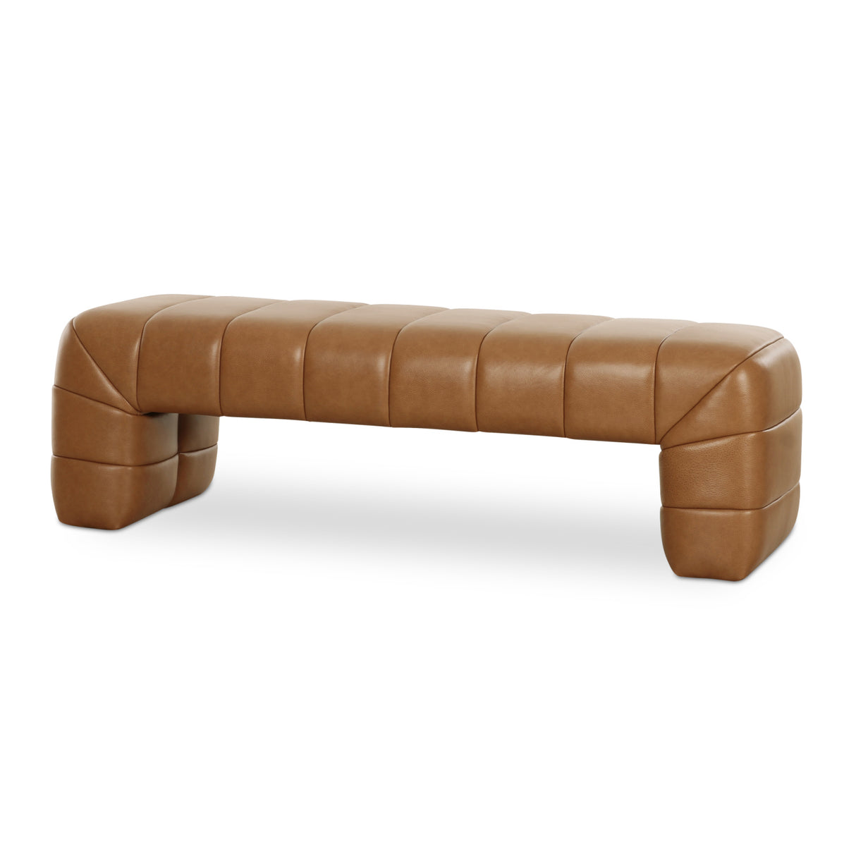 Modern European furniture - Brown Upholstered Bench - www.oroa.com