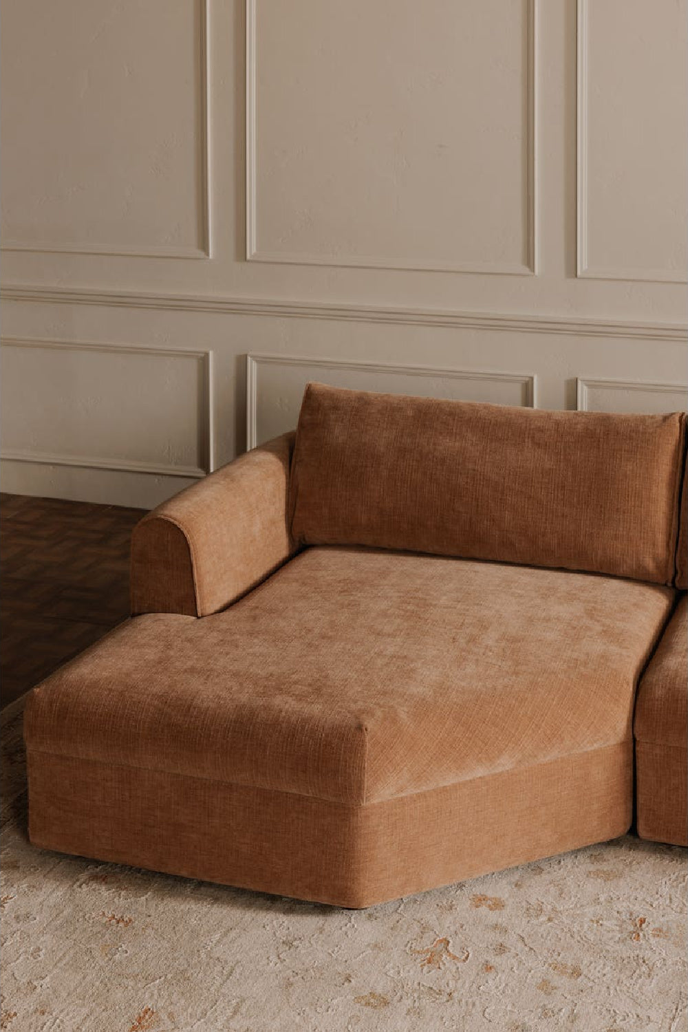 Modern European furniture - Weave Fabric Sectional Sofa - www.oroa.com