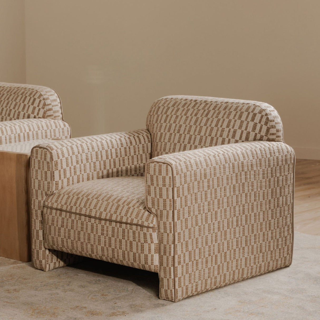 Modern European furniture - Rolled-Arm Accent Chair - www.oroa.com