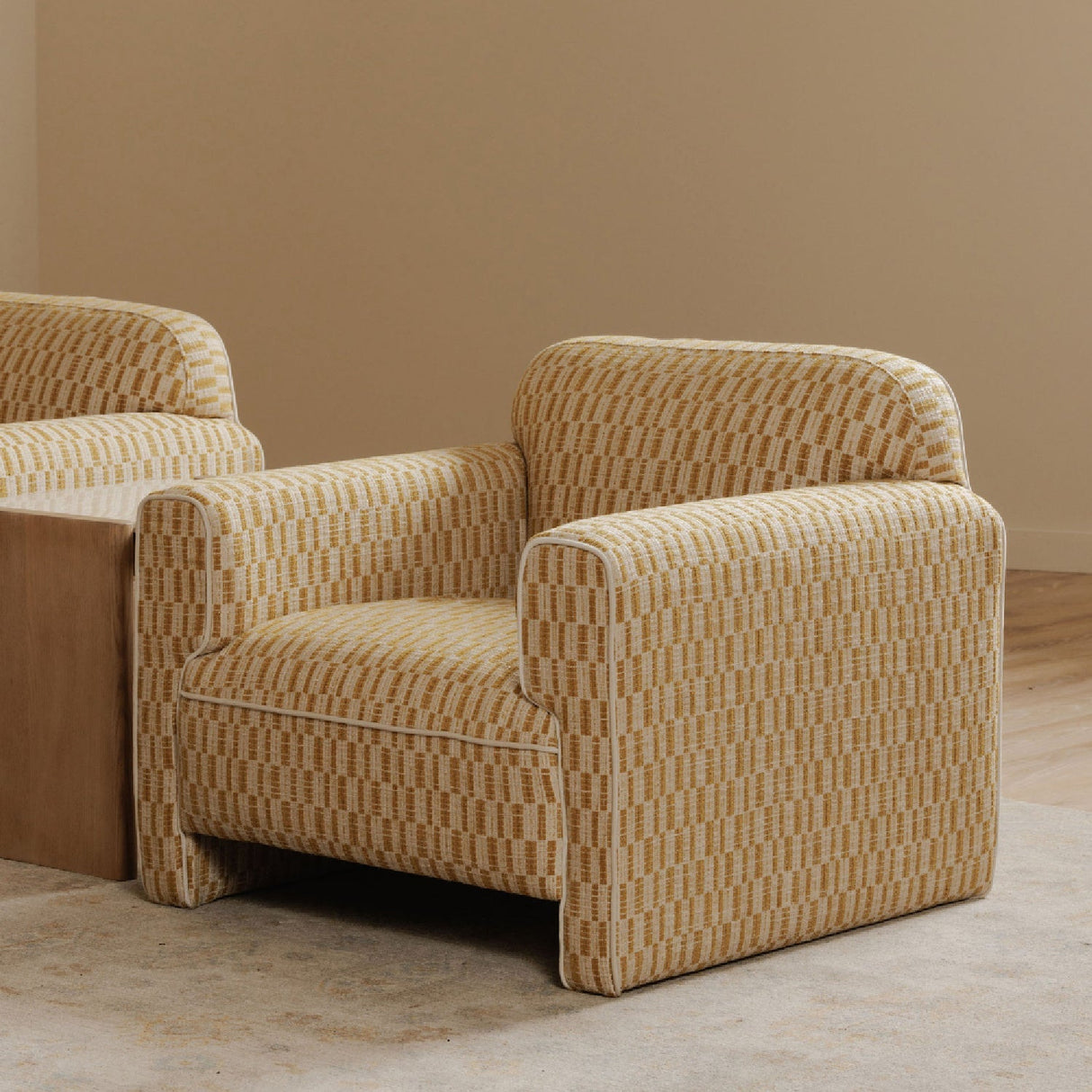 Modern European furniture - Rolled-Arm Accent Chair - www.oroa.com