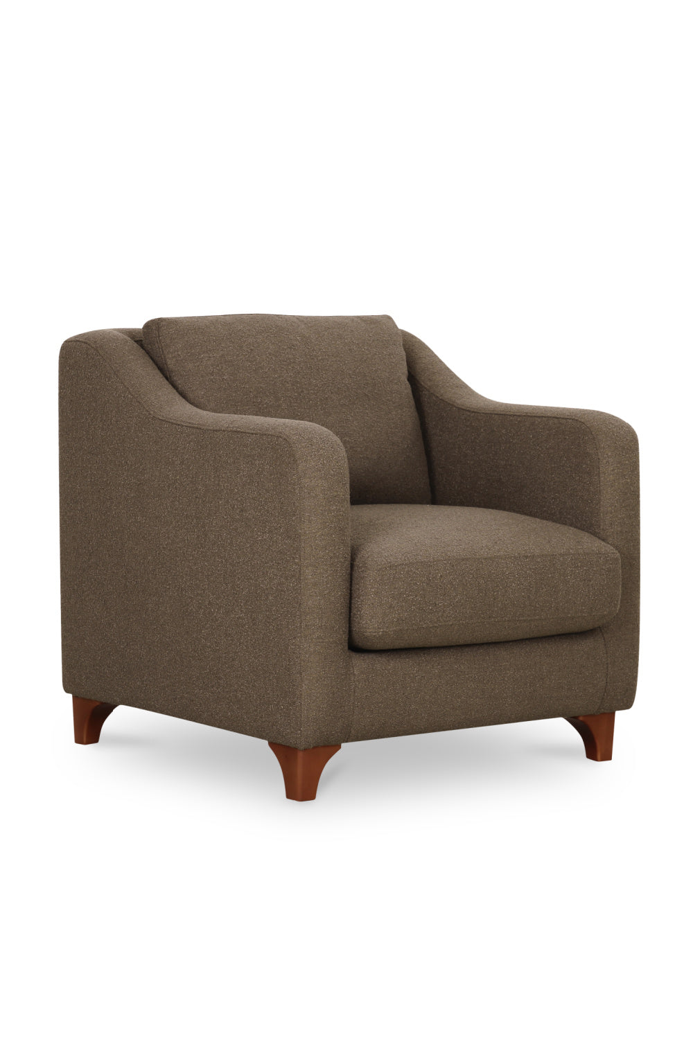 Modern European furniture - Textured Boucle Accent Chair - www.oroa.com